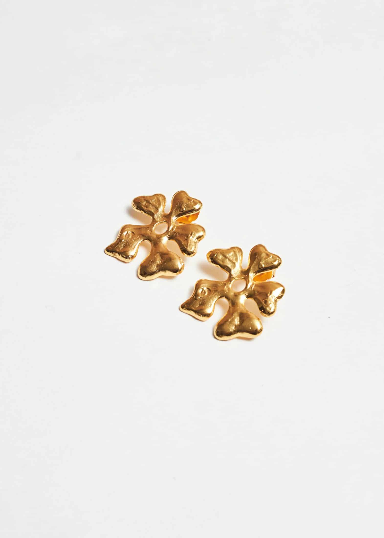 Aretes Flora Dorado - miniatura 1