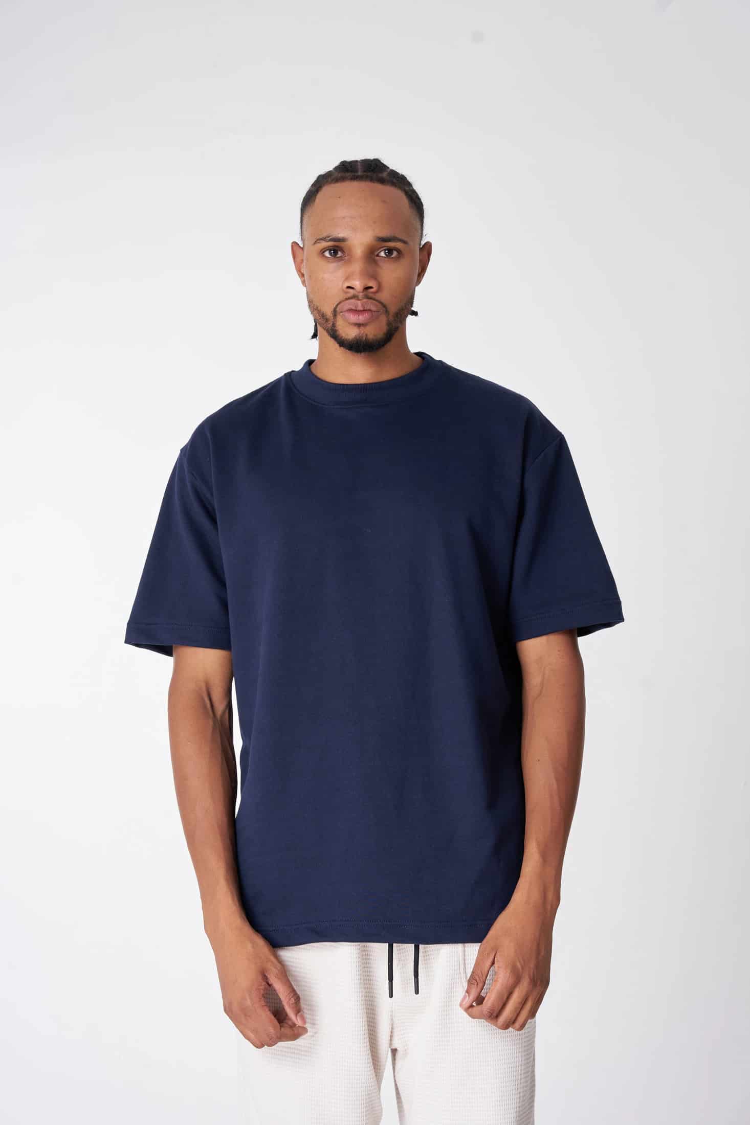 CAMISETA 300 GRAMOS 100% ALGODÓN AZUL NAVY - miniatura 1