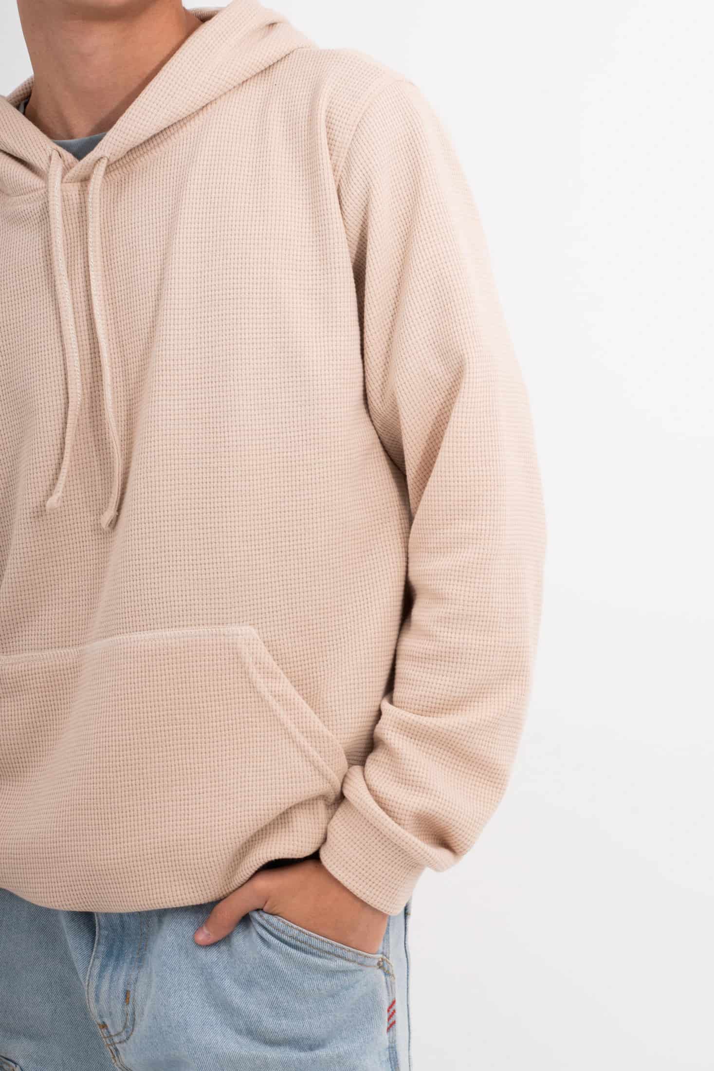 HOODIE BEIGE UNISEX- BÁSICO - miniatura 3