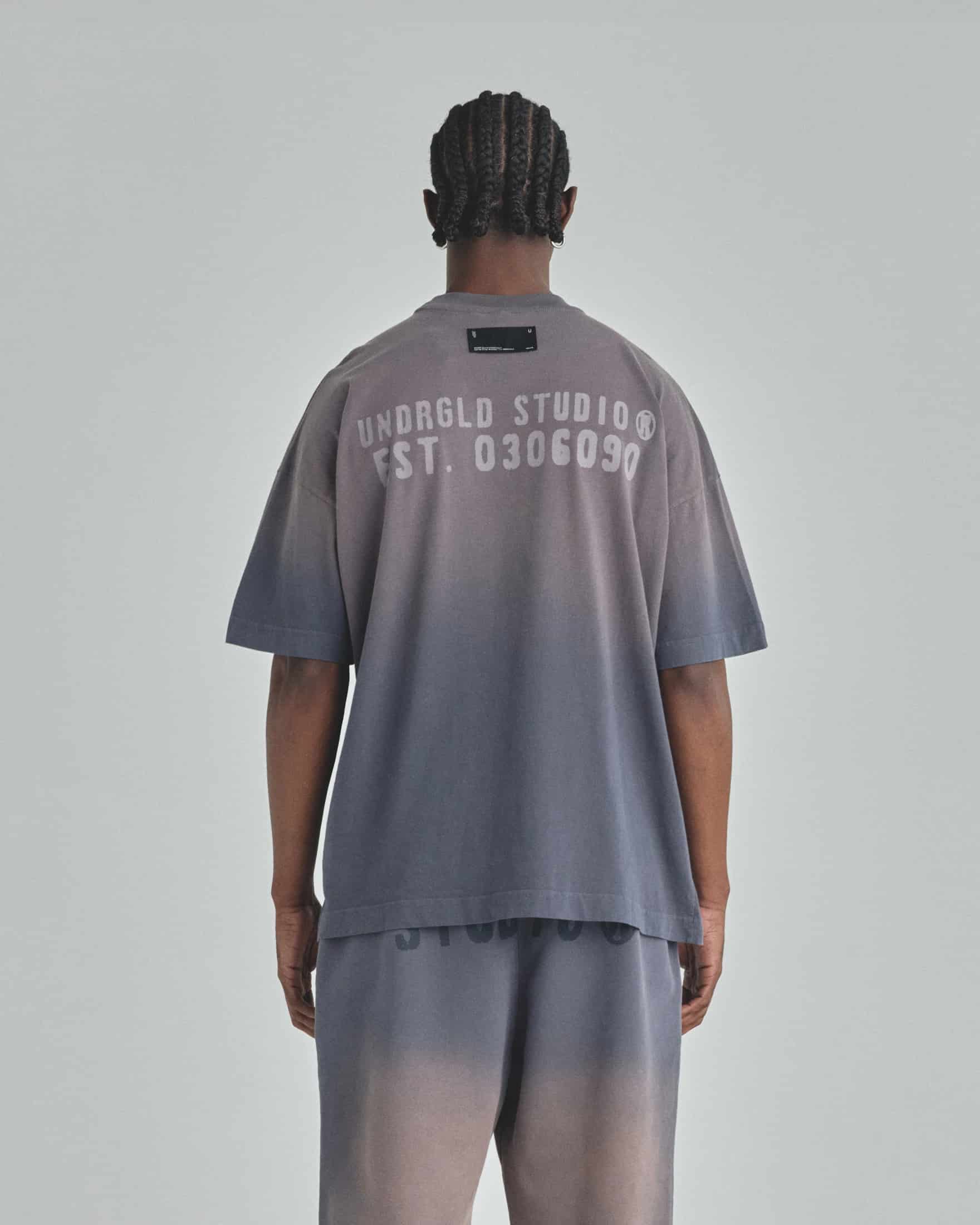 Spring Worn Logo Tshirt Sandblast Gray - miniatura 6