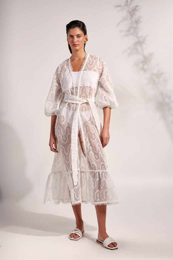 MADELEINE KIMONO WHITE - miniatura 1