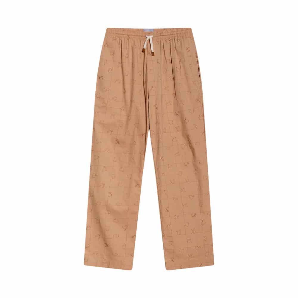 PANTALON LARGO CACHORROS CAFÉ - miniatura 2