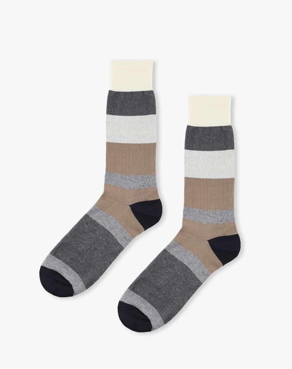 Medias largas gris jaspe oscuro hombre - miniatura 1