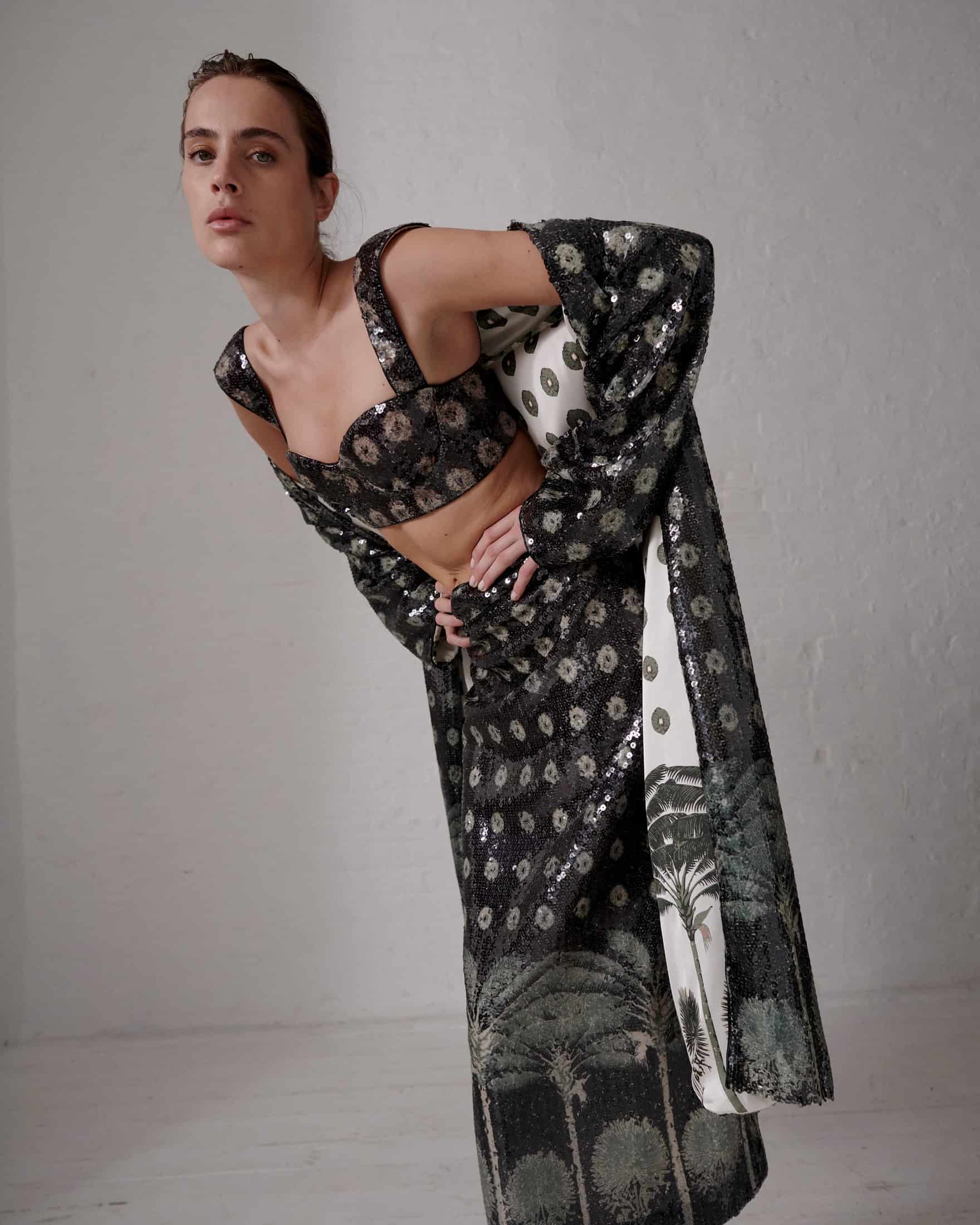 Delirio Sequins Top / Green - miniatura 1