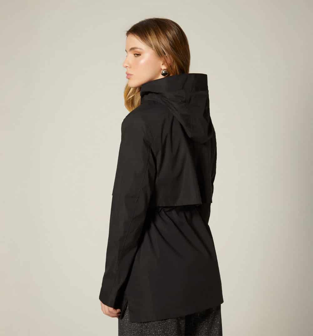 Abrigo largo impermeable, cuello alto - miniatura 7