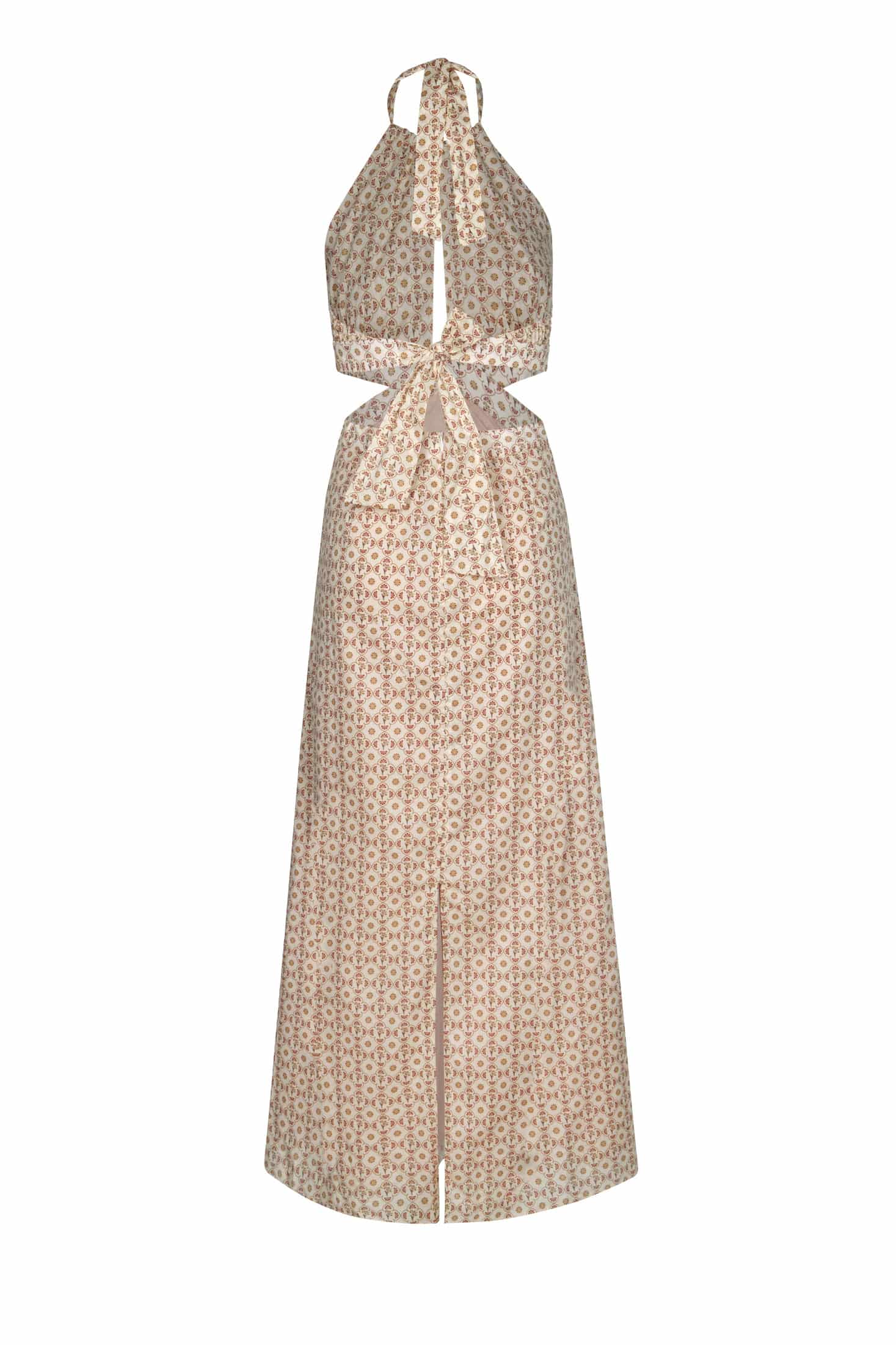 San Agustin Cotton Dress / Beige May Flower - miniatura 2