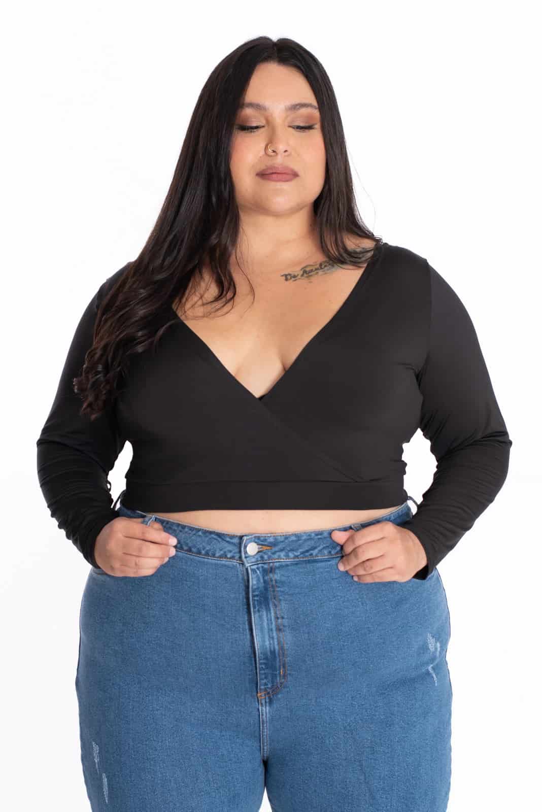 Crop Top Molly Negro - miniatura 3