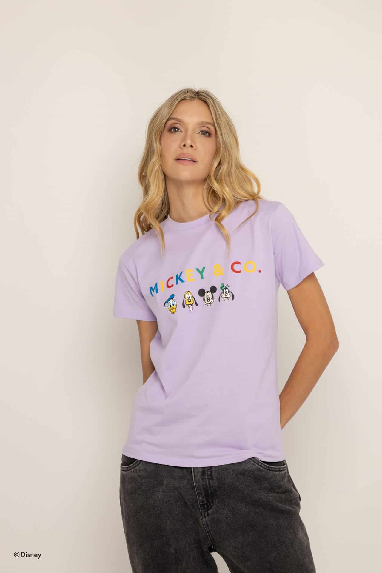 T-Shirt  Lila Mickey y Amigos - miniatura 5