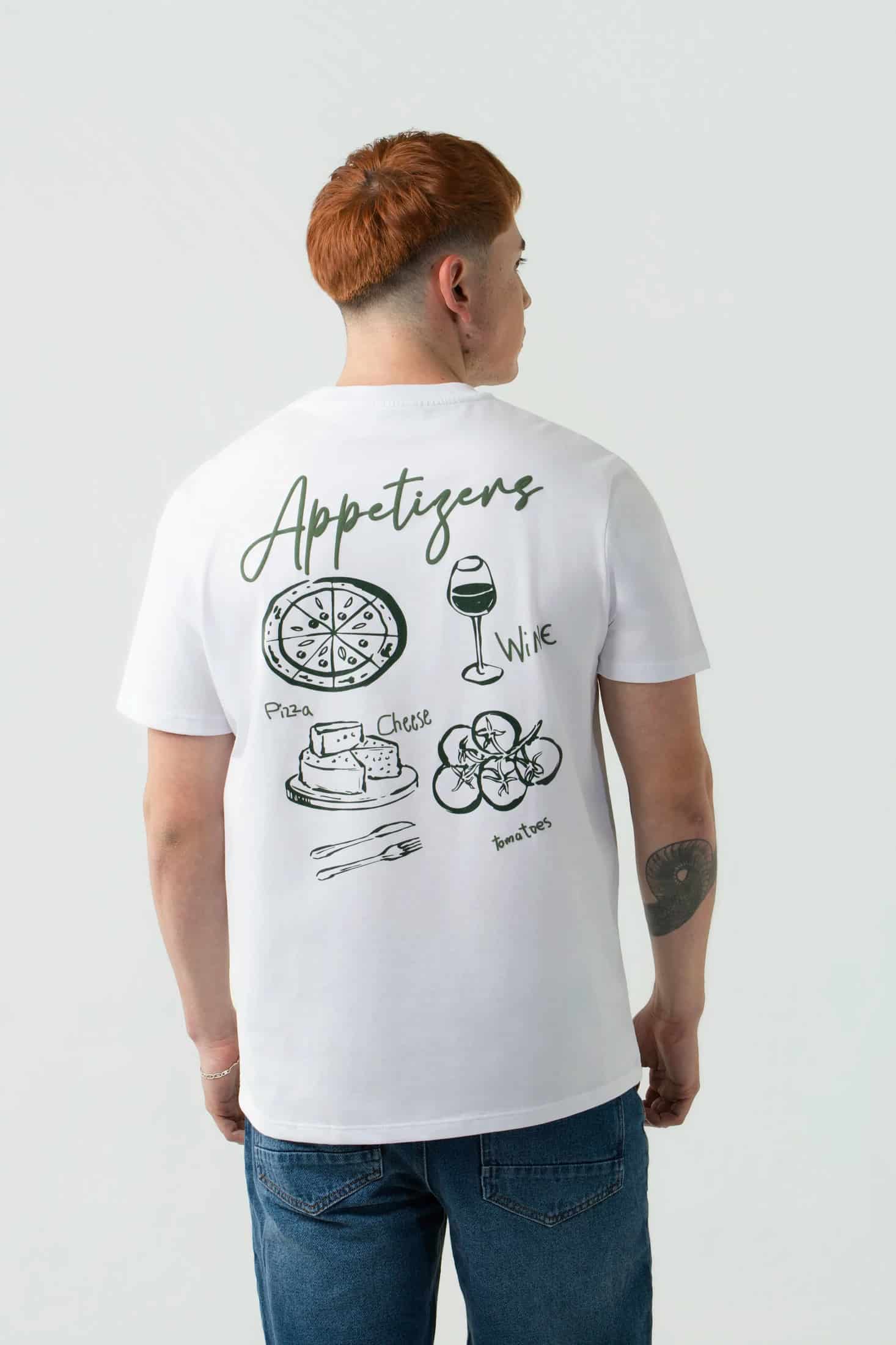 CAMISETA ESPECIAL ESTAMPADO LOCALIZADO COLOR BLANCO BLANCO - miniatura 3