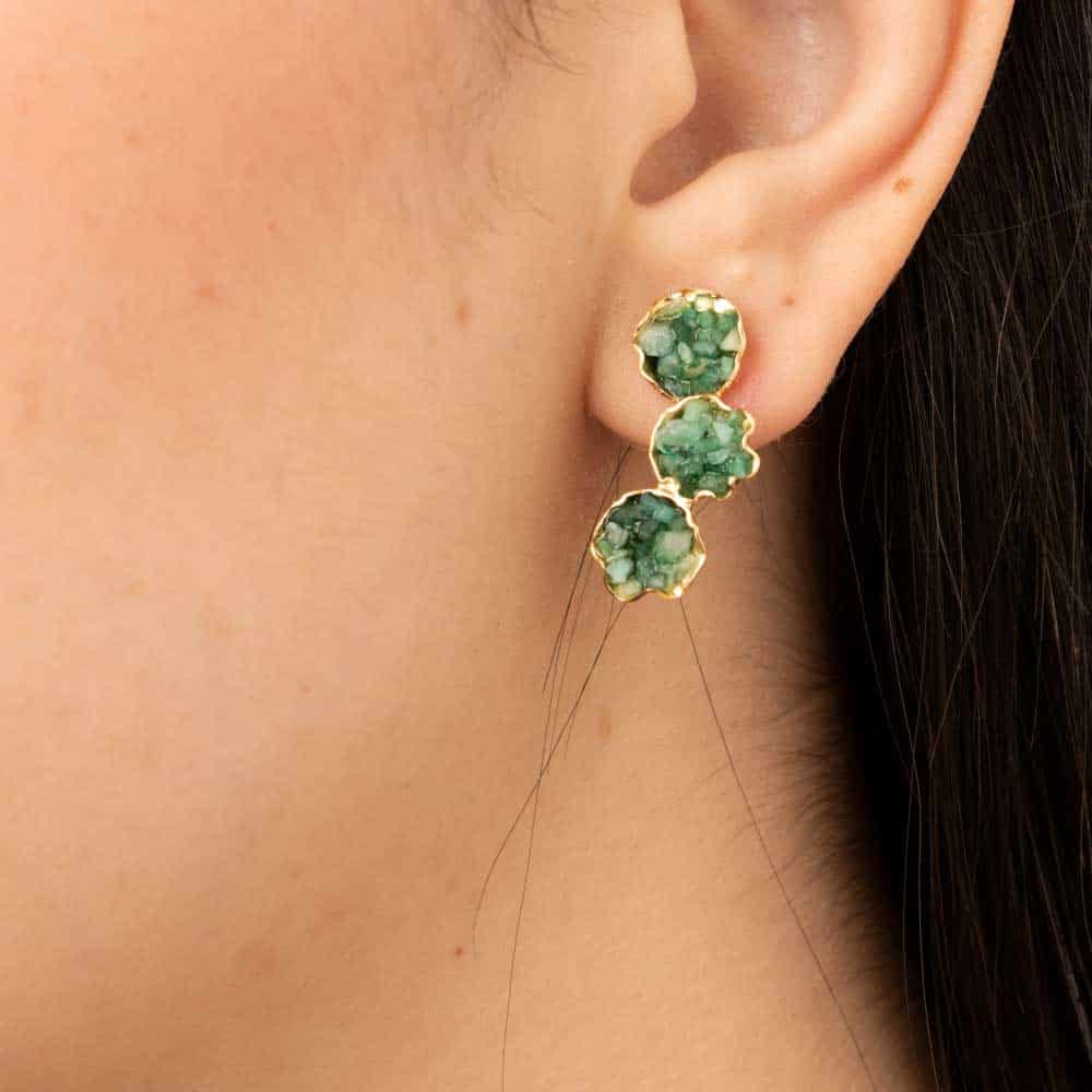 Aretes Topo Flores de Morrallas - miniatura 2