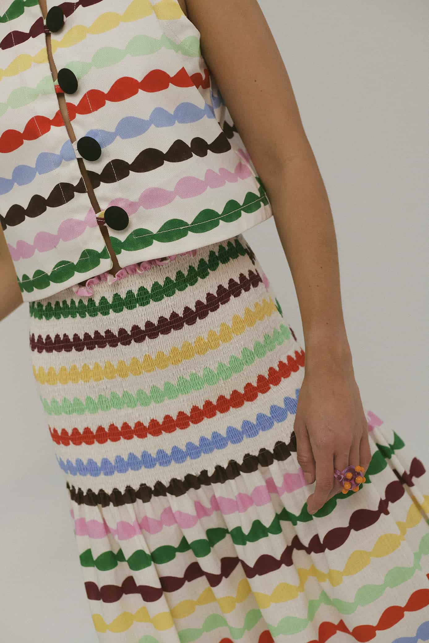 Falda Shirred Glaseado Arcoiris - miniatura 8