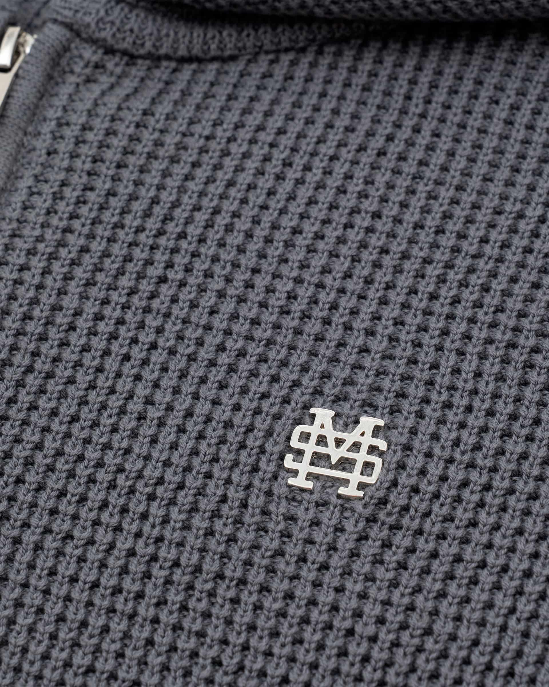 Zip Knitwear Hoodie - Gris Raton - miniatura 4