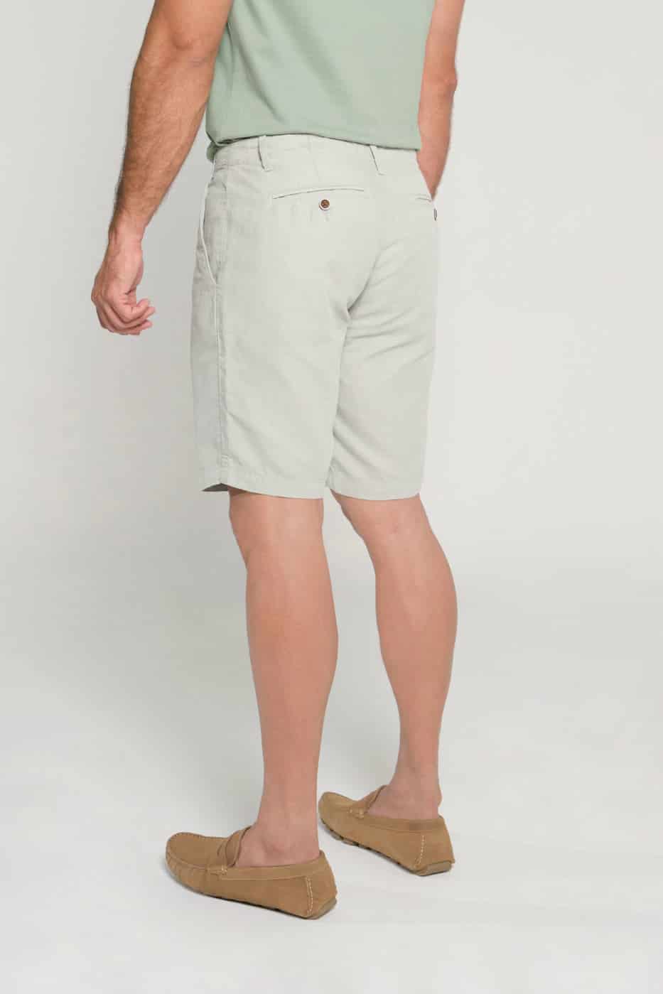 Bermuda Slim Fit Lino Sage - miniatura 6