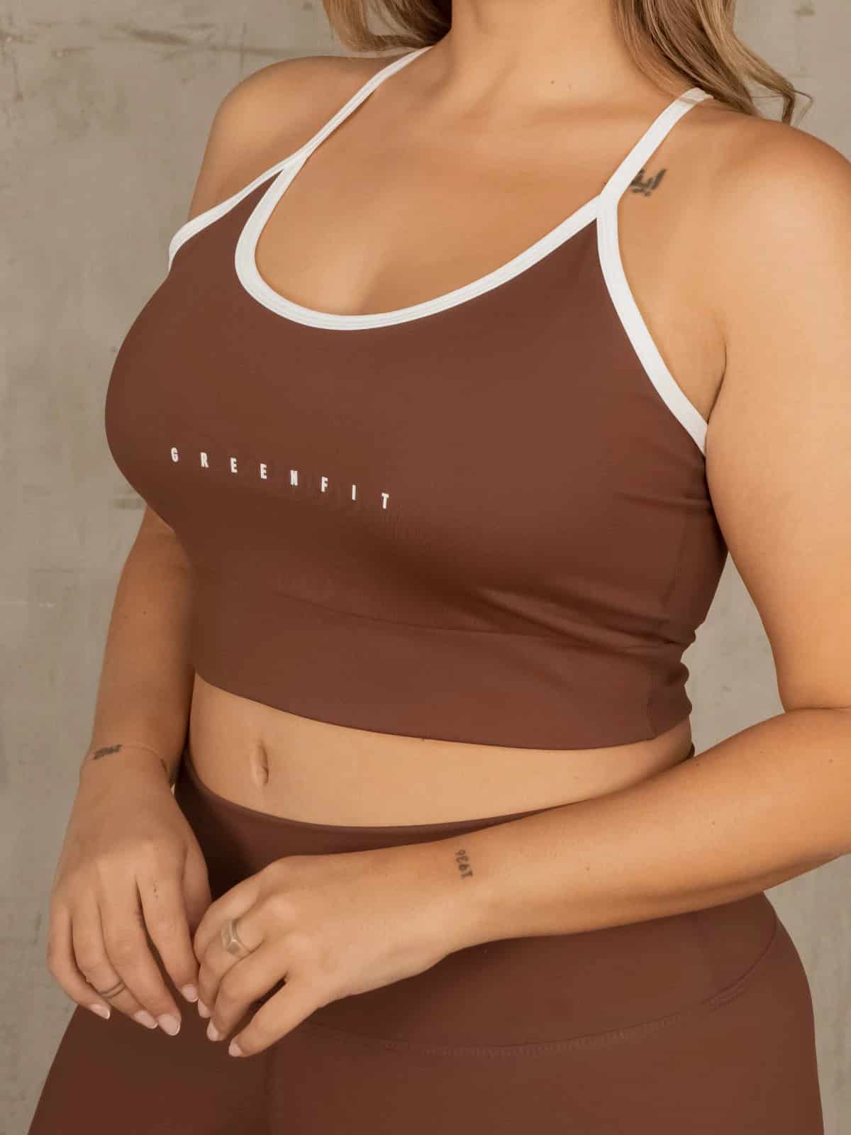 Palmas leggins set cafe talla plus - miniatura 2