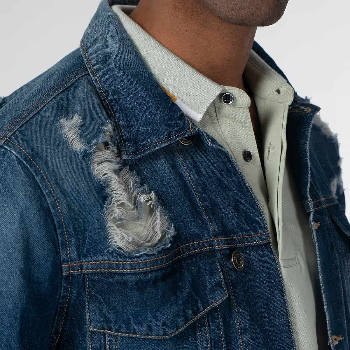 Chaqueta Denim Clasica Regular Trees - miniatura 4