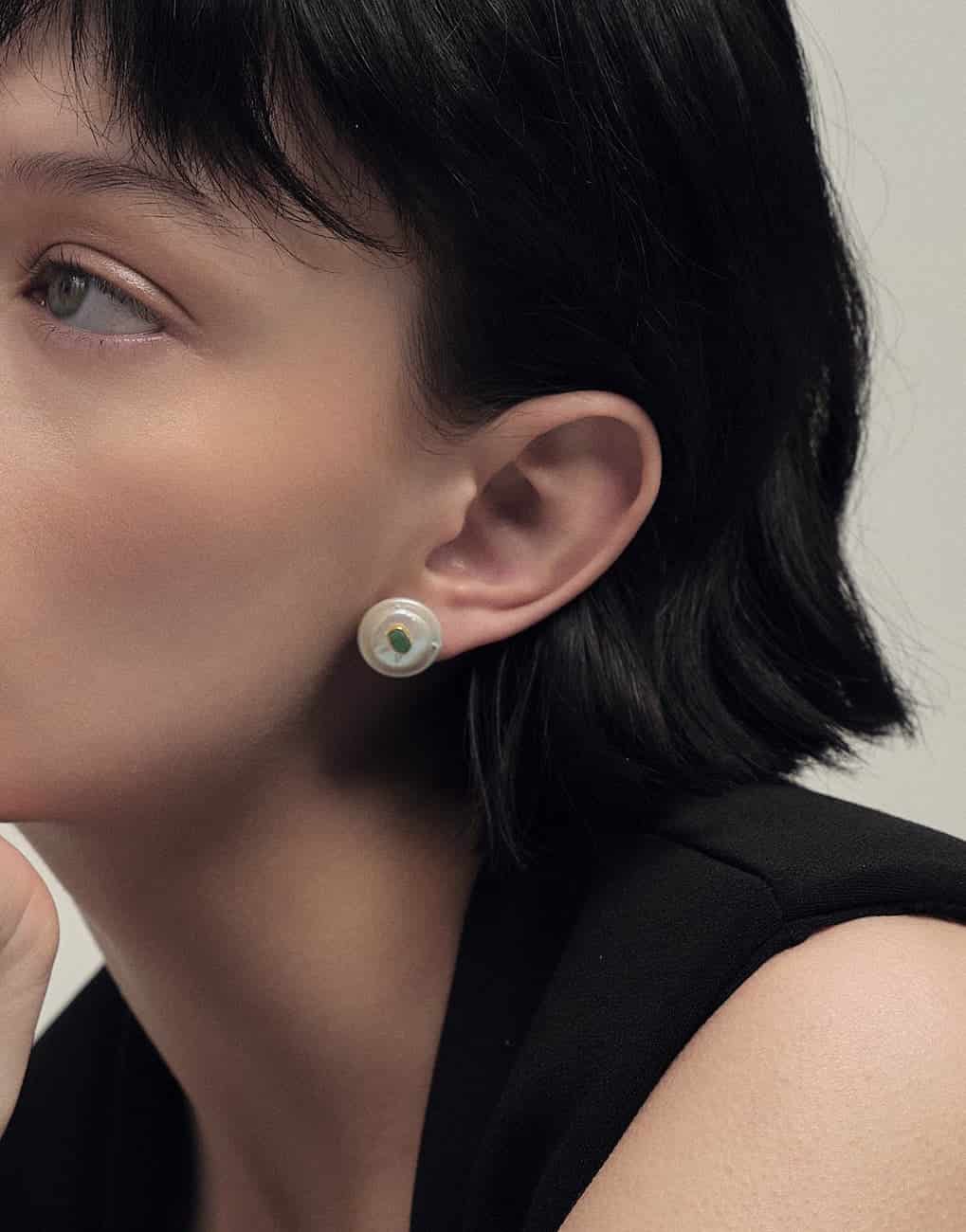 Maya Pearl Studs - miniatura 2