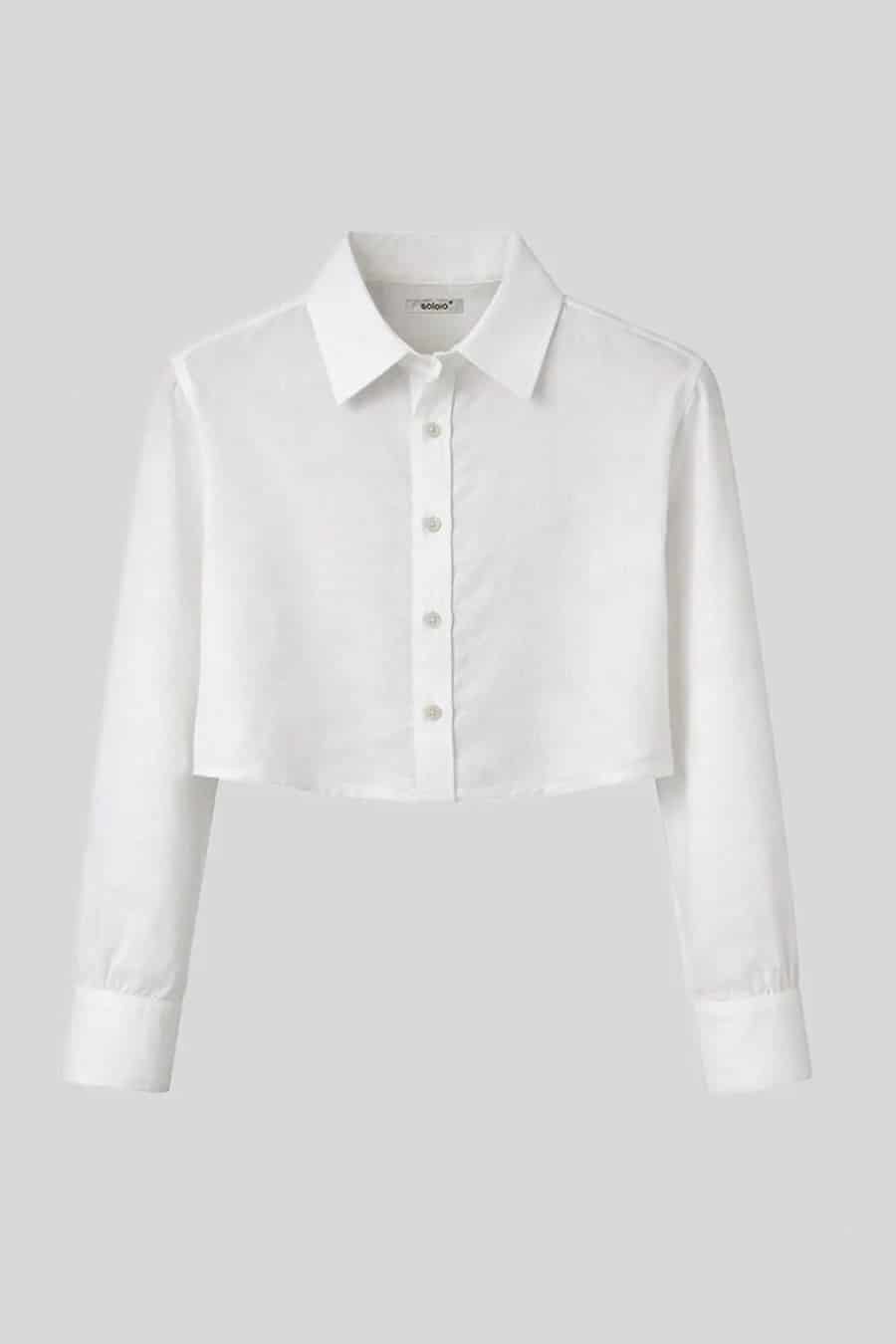 Women's shirt linen baku white - miniatura 3