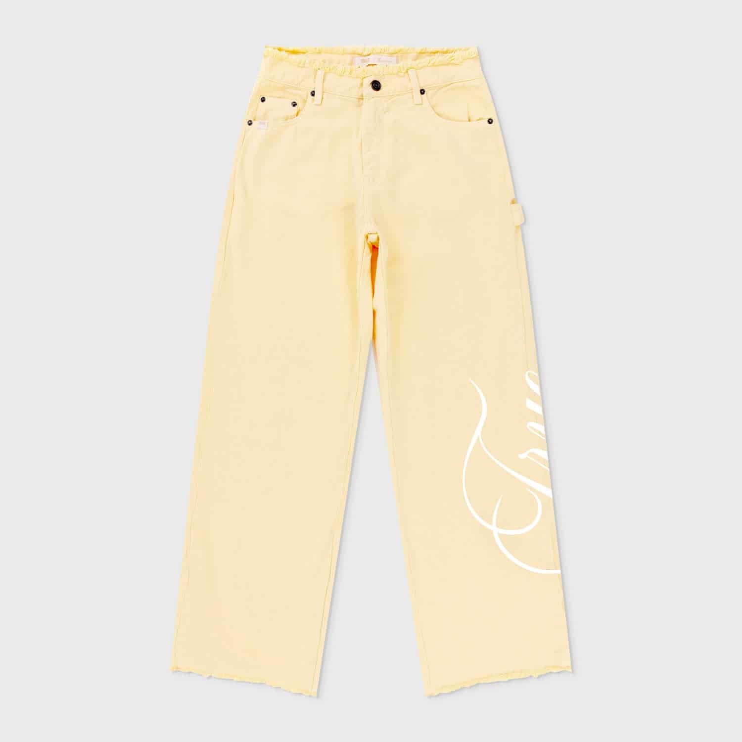 Mid-Rise Pants - Butter Yellow - miniatura 1