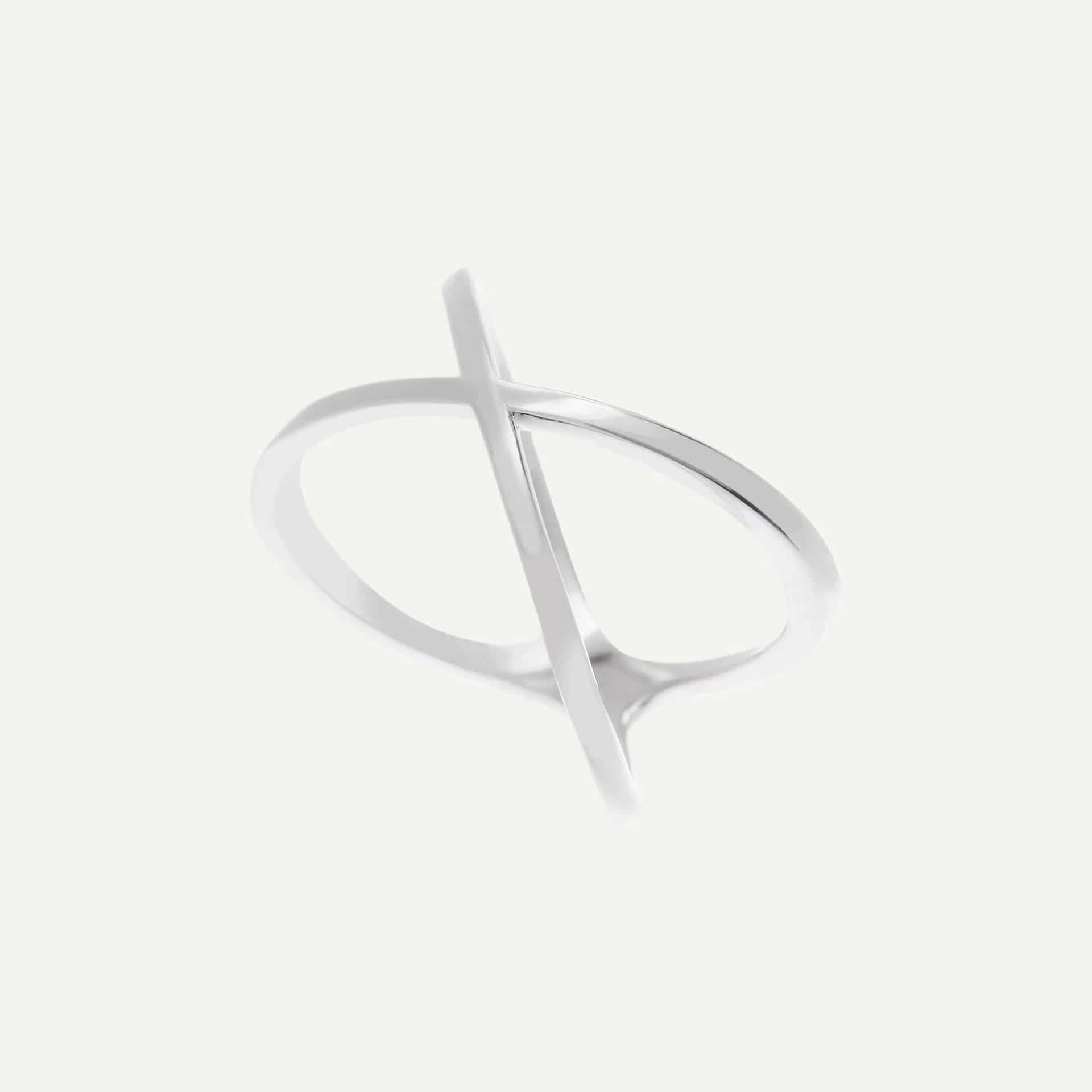 Anillo Big X liso - miniatura 4