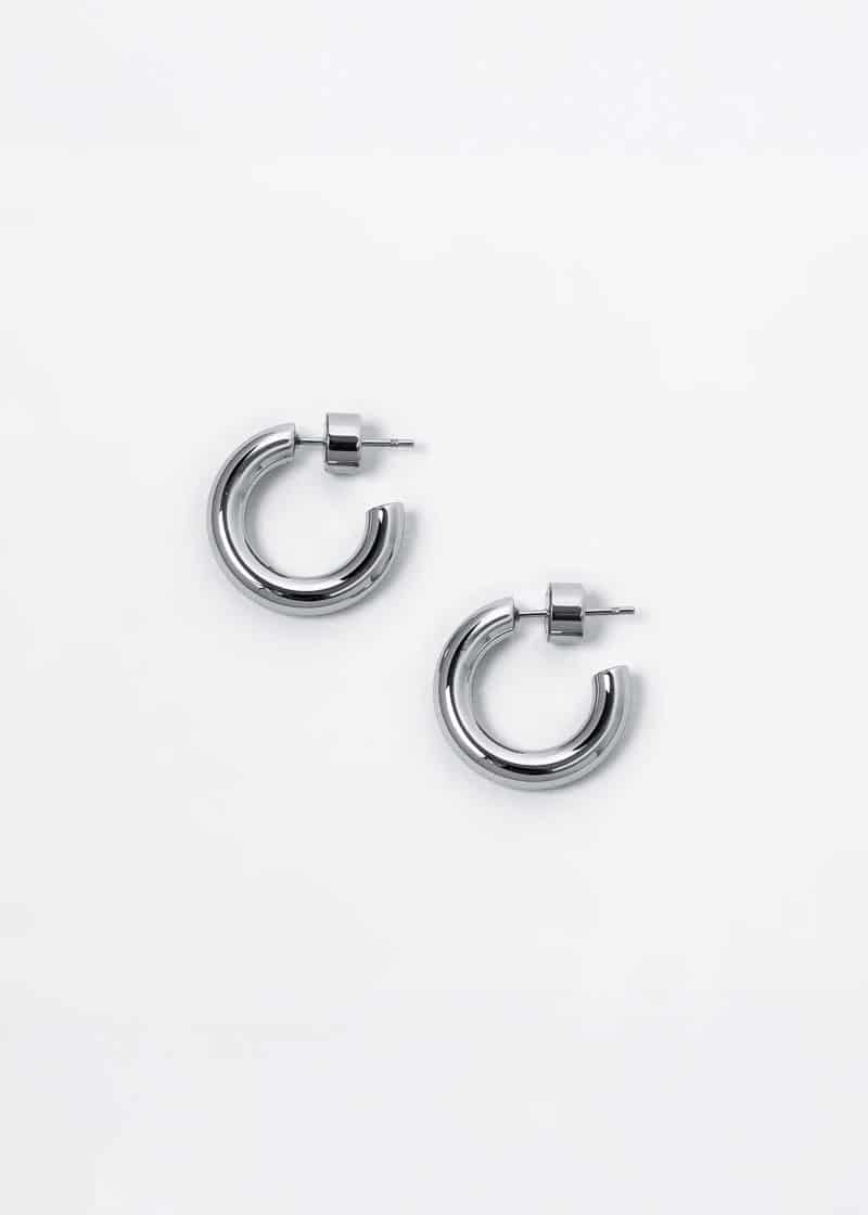 Poly Hoops Plateado - miniatura 6