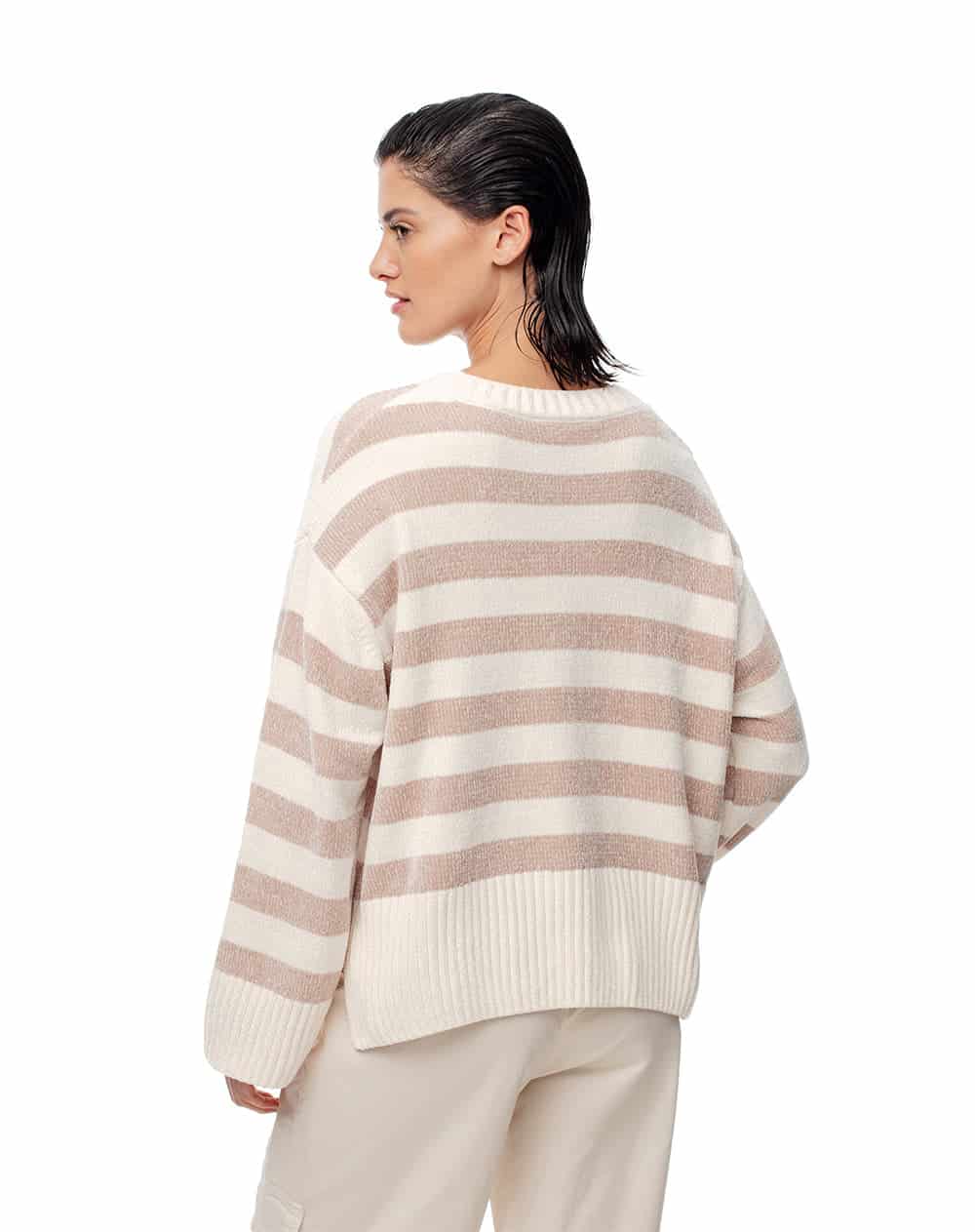 Suéter oversize rayas mujer - miniatura 2