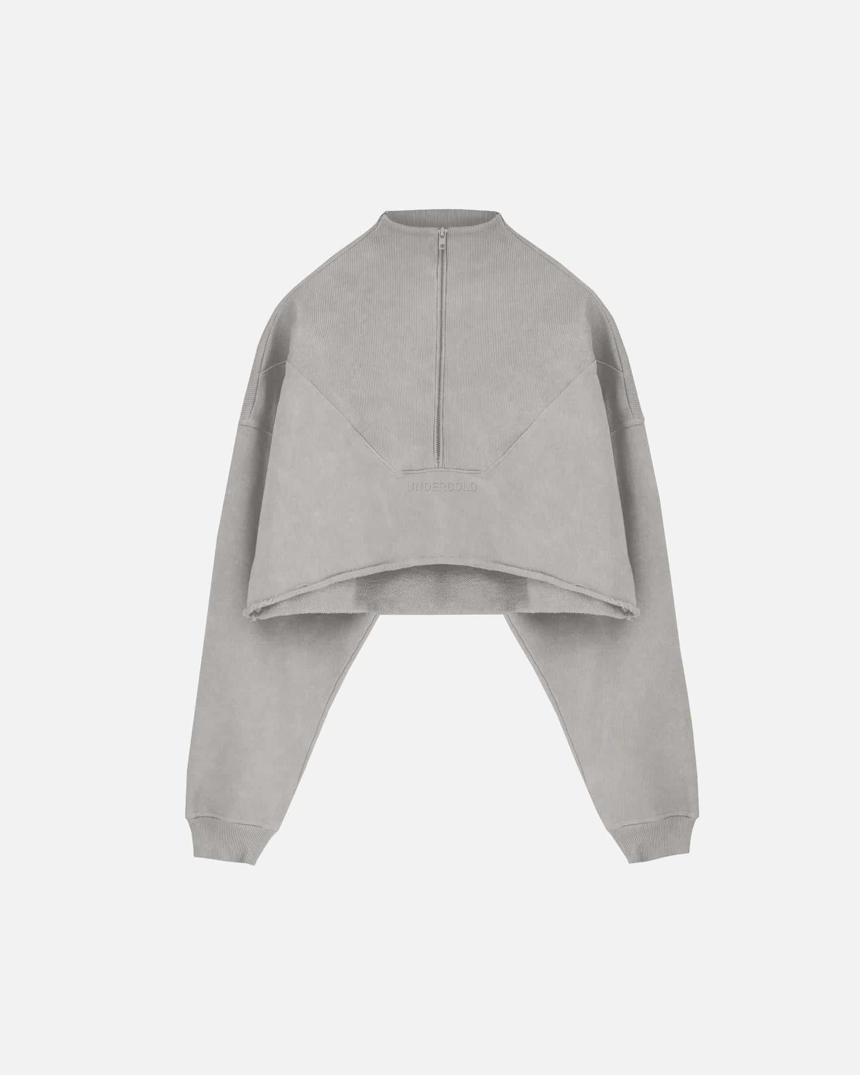 Line Logo Cropped Zip up Crewnecks - miniatura 2