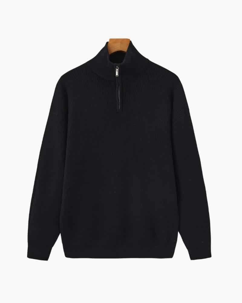 Refined Half-Zip Knit Pullover - miniatura 1