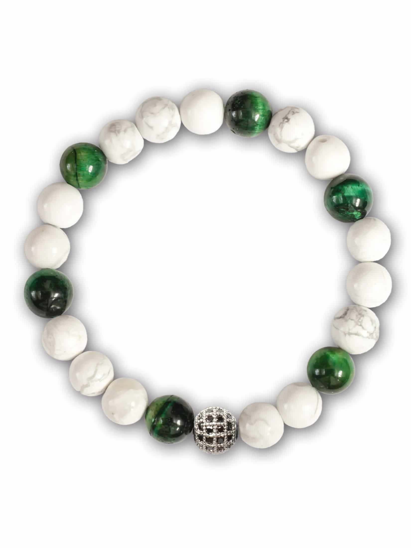 Brazalete Tigre Blanco 8mm - miniatura 1