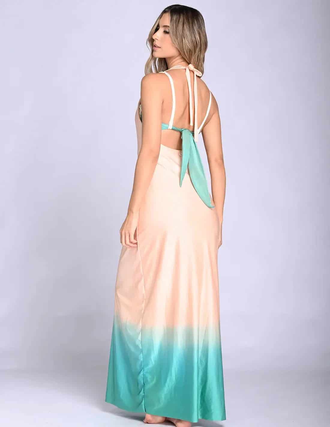 Vestido Satori Soft Pink + Turquoise - miniatura 2
