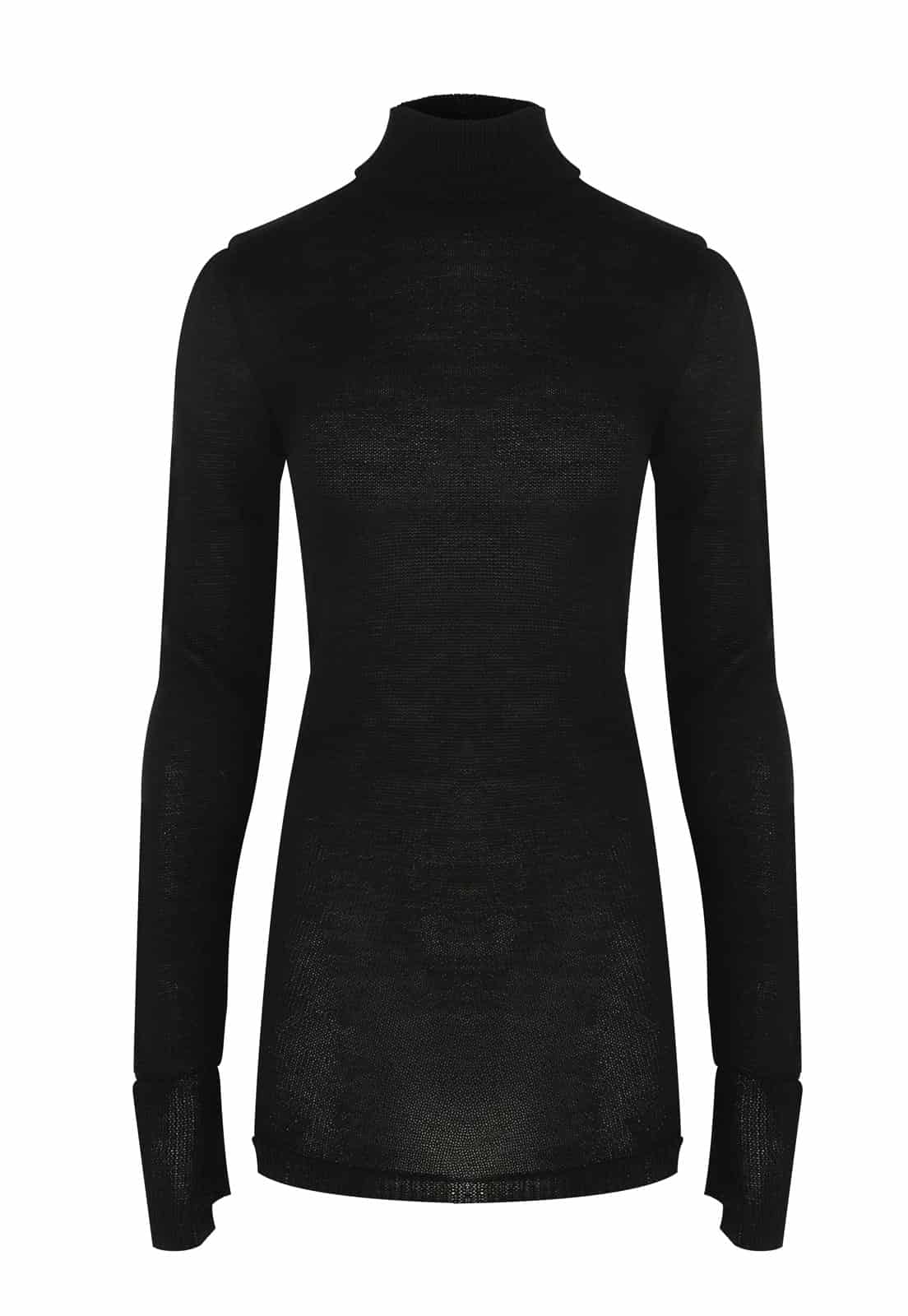 BABY ALPACA SILK KNITTED TURTLENECK SWEATER - miniatura 8