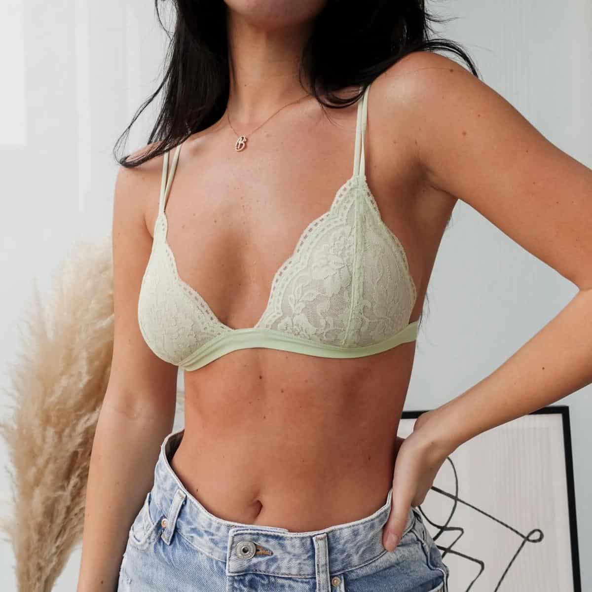 Lace Triangle Bralette - miniatura 15