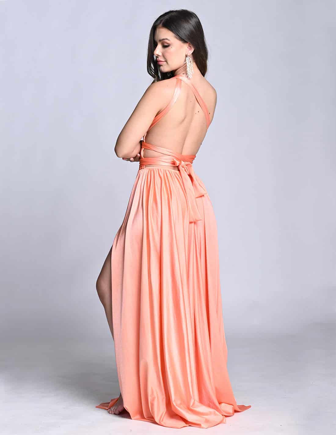 Vestido Plutón Salmon - miniatura 5