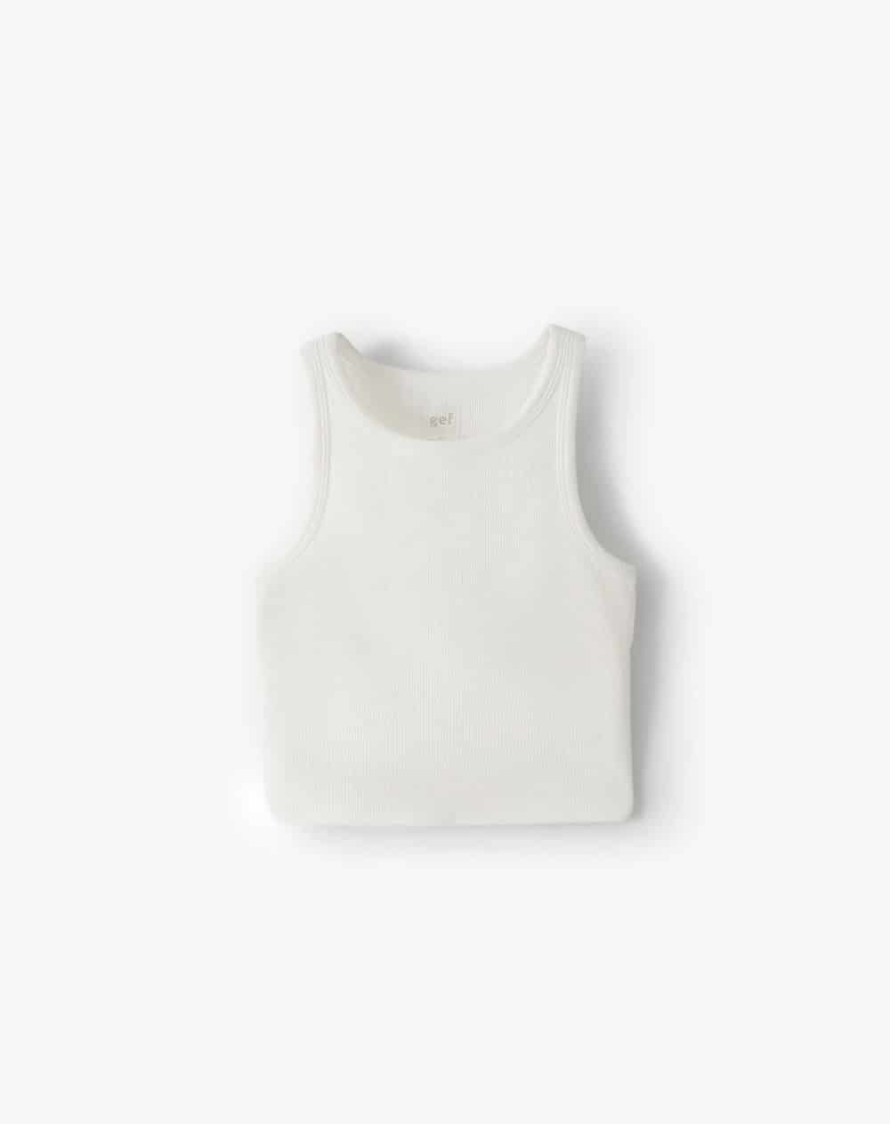 Camiseta slim blanca mujer - miniatura 1
