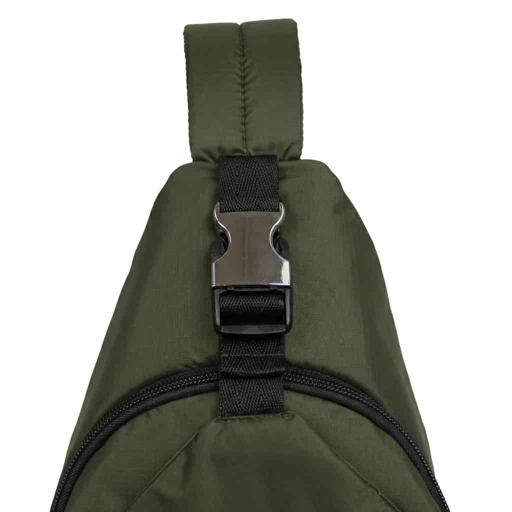 Bandolera Cruzada de Viaje Mediana Light Verde Militar -VM - miniatura 9
