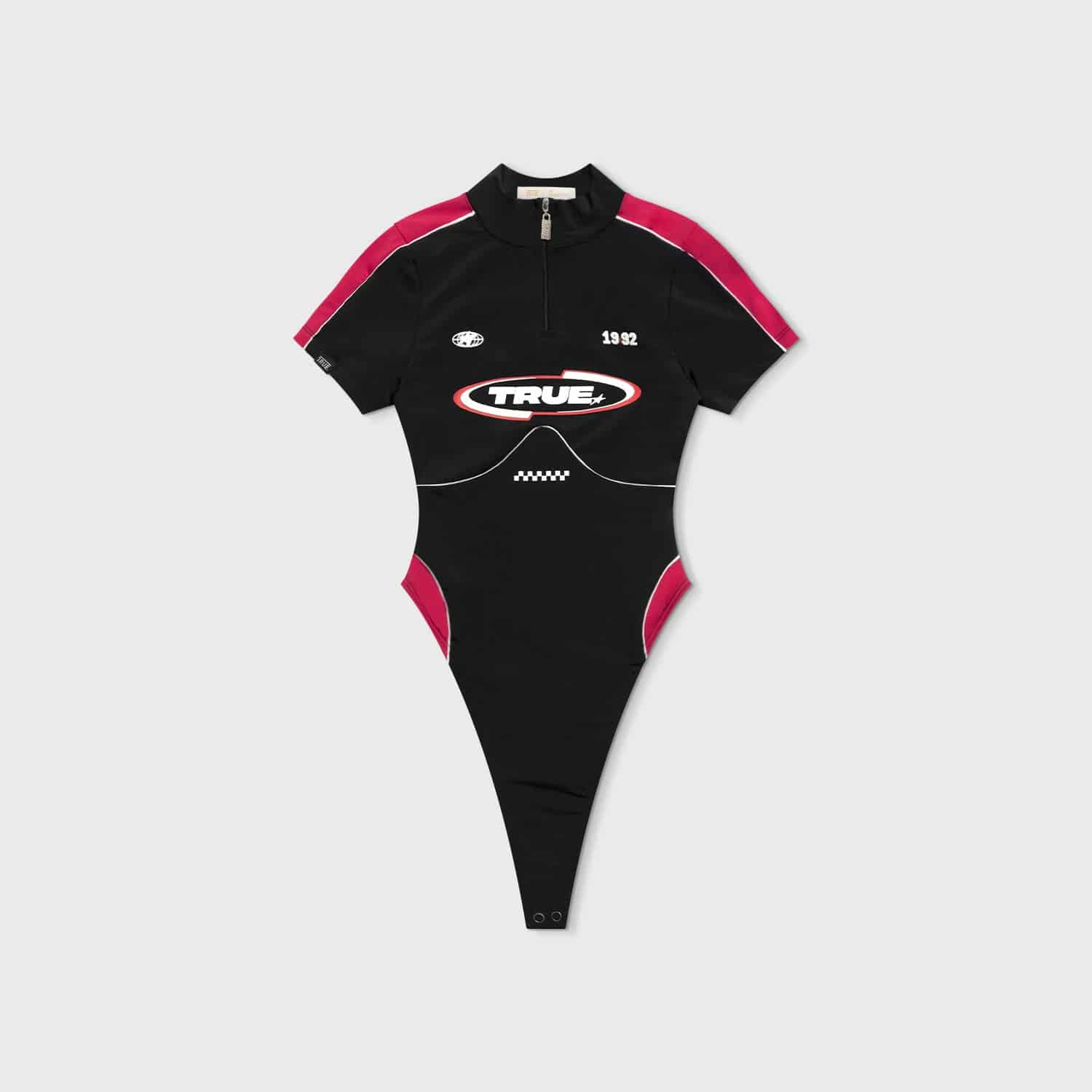 Racing Open Back LS Bodysuit - Black - miniatura 1