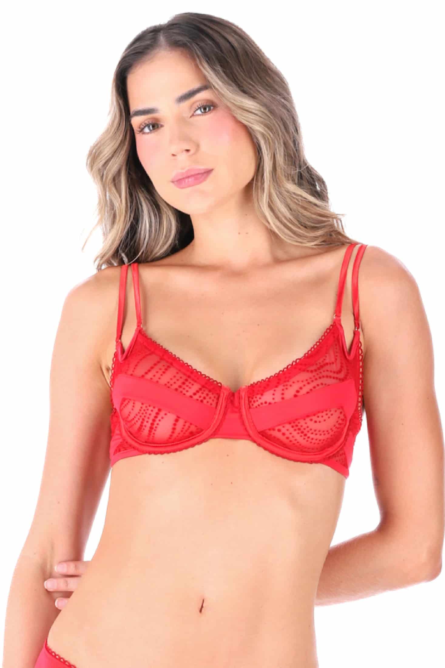 BRA ARO SIN COPA ELLIPSE ECOS ROJO - miniatura 1