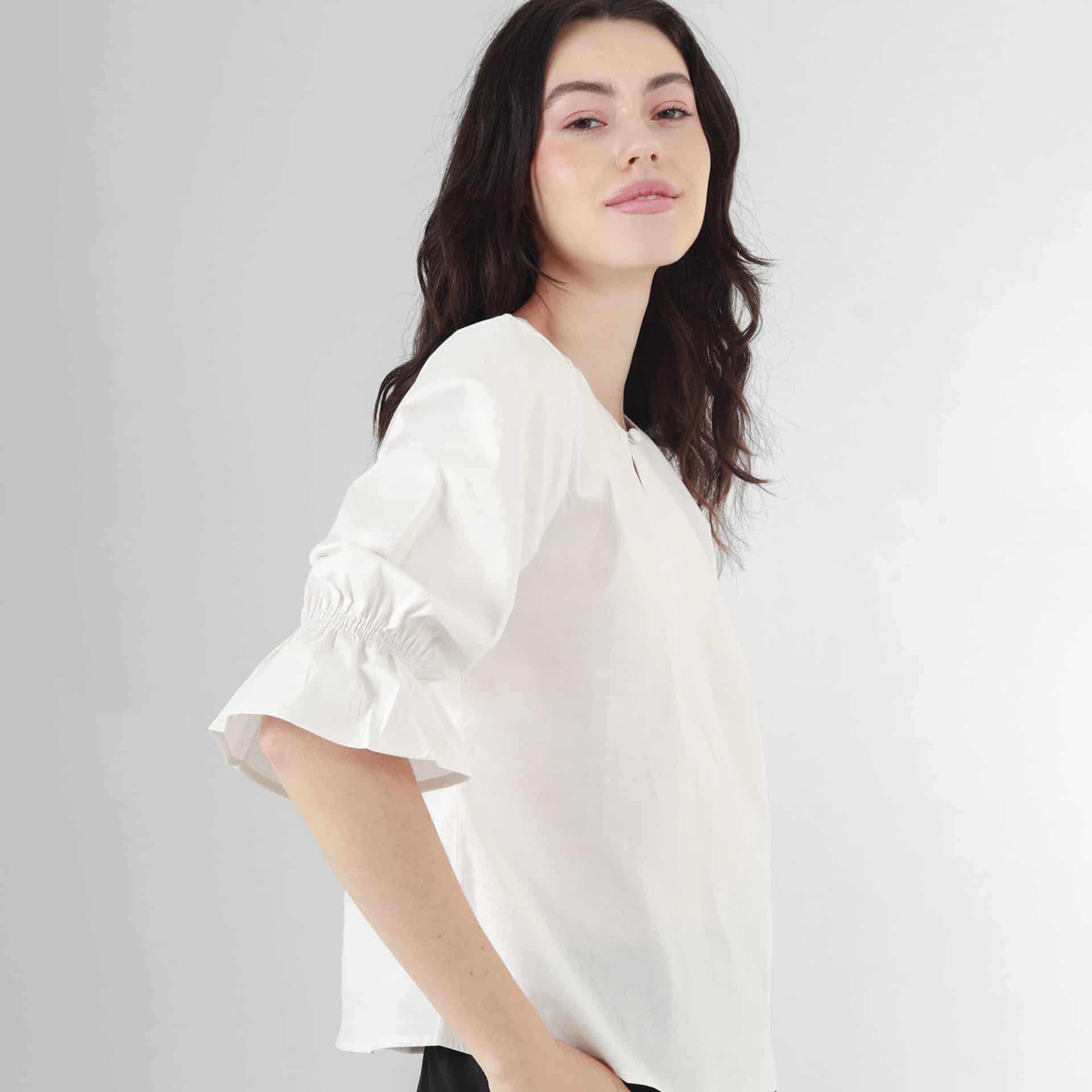 Blusa Cuello Redondo Manga 3Cuartos - miniatura 3
