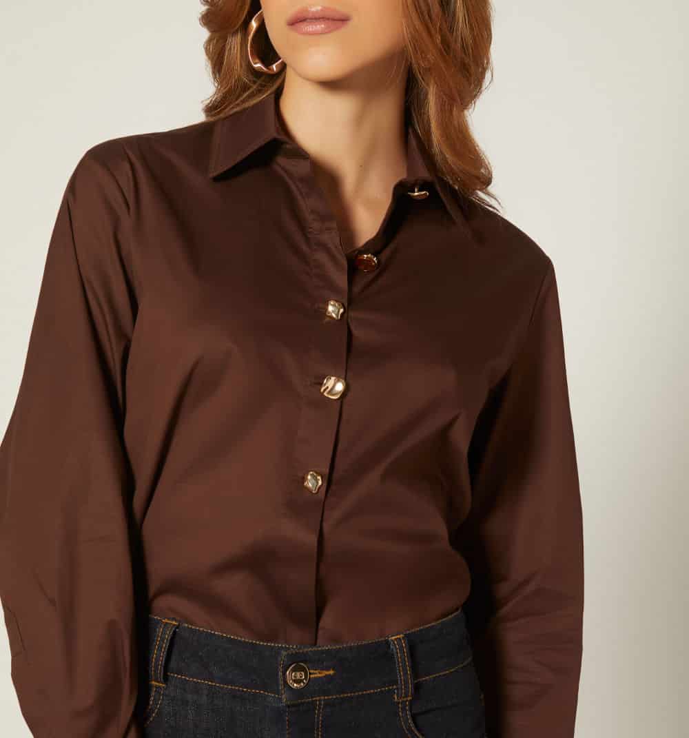Camisera manga larga botones de lujo - miniatura 7