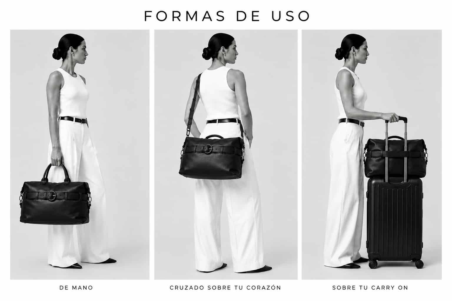 GIO travel bag negro (PRE ORDER) - miniatura 6