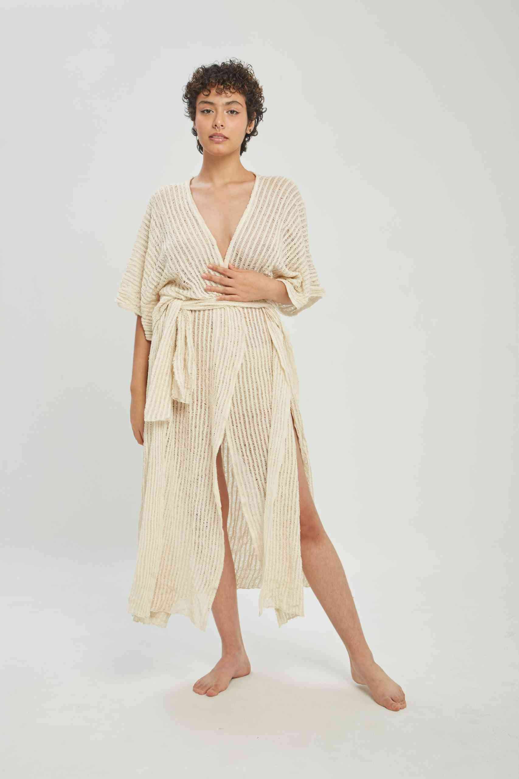 Kimono tropical largo - miniatura 1