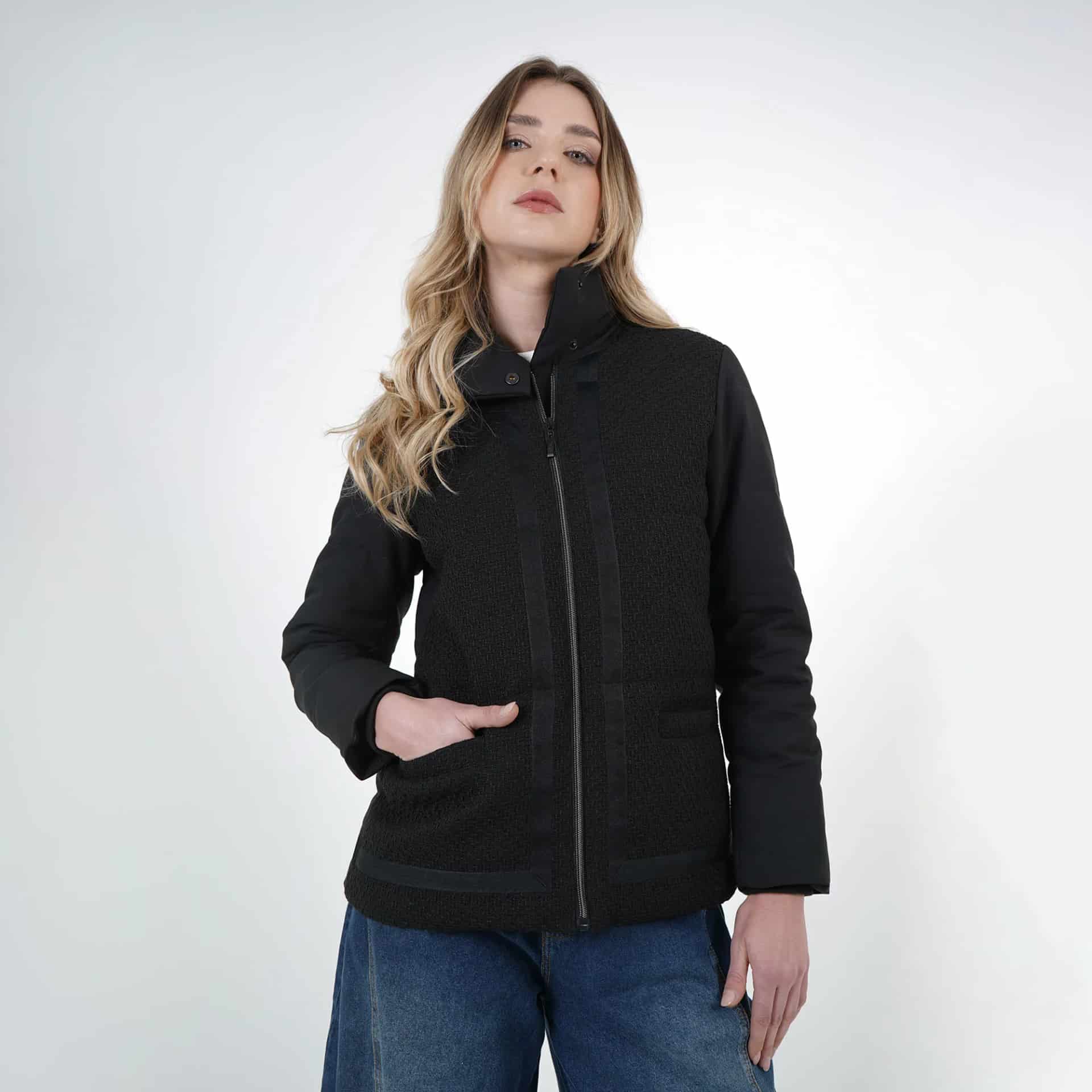 Chaqueta Cuello Alto Manga Larga - miniatura 1