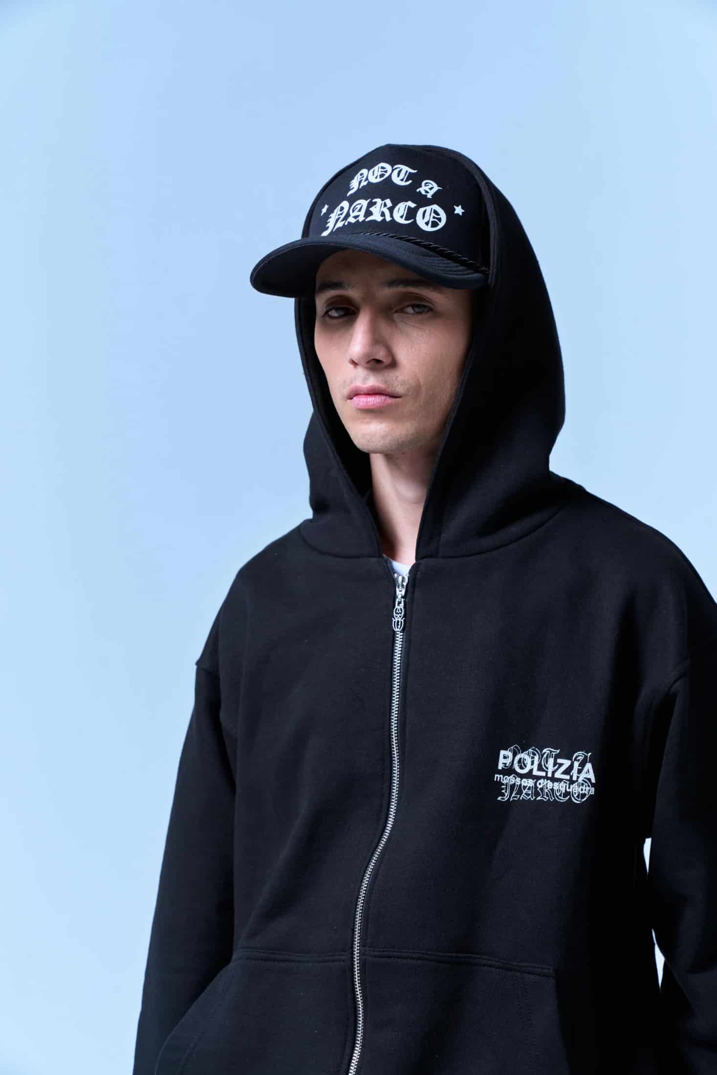 POLIZIA BLACK FLARED SWEATPANTS - miniatura 11