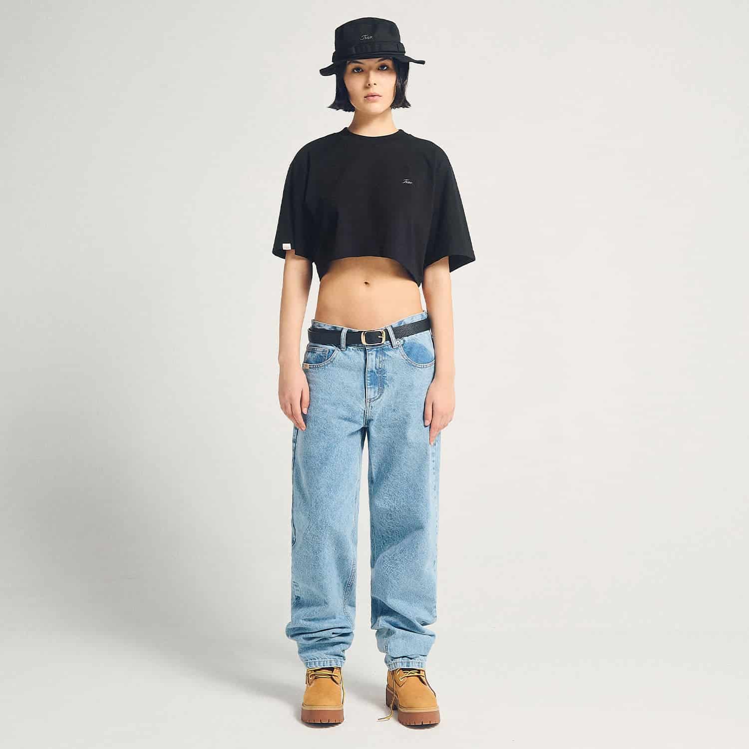 Signature Crop Top - Black - miniatura 3