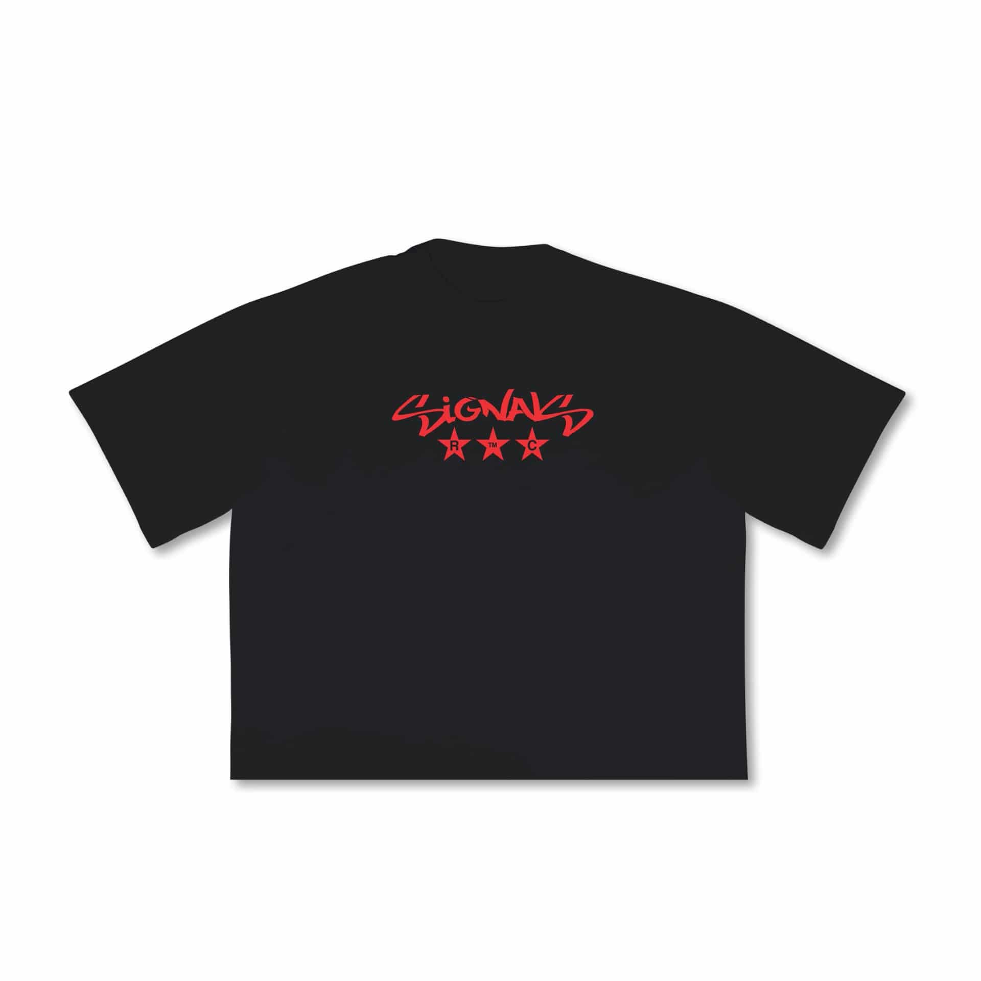 T-shirt Boxy Signals Black - miniatura 1