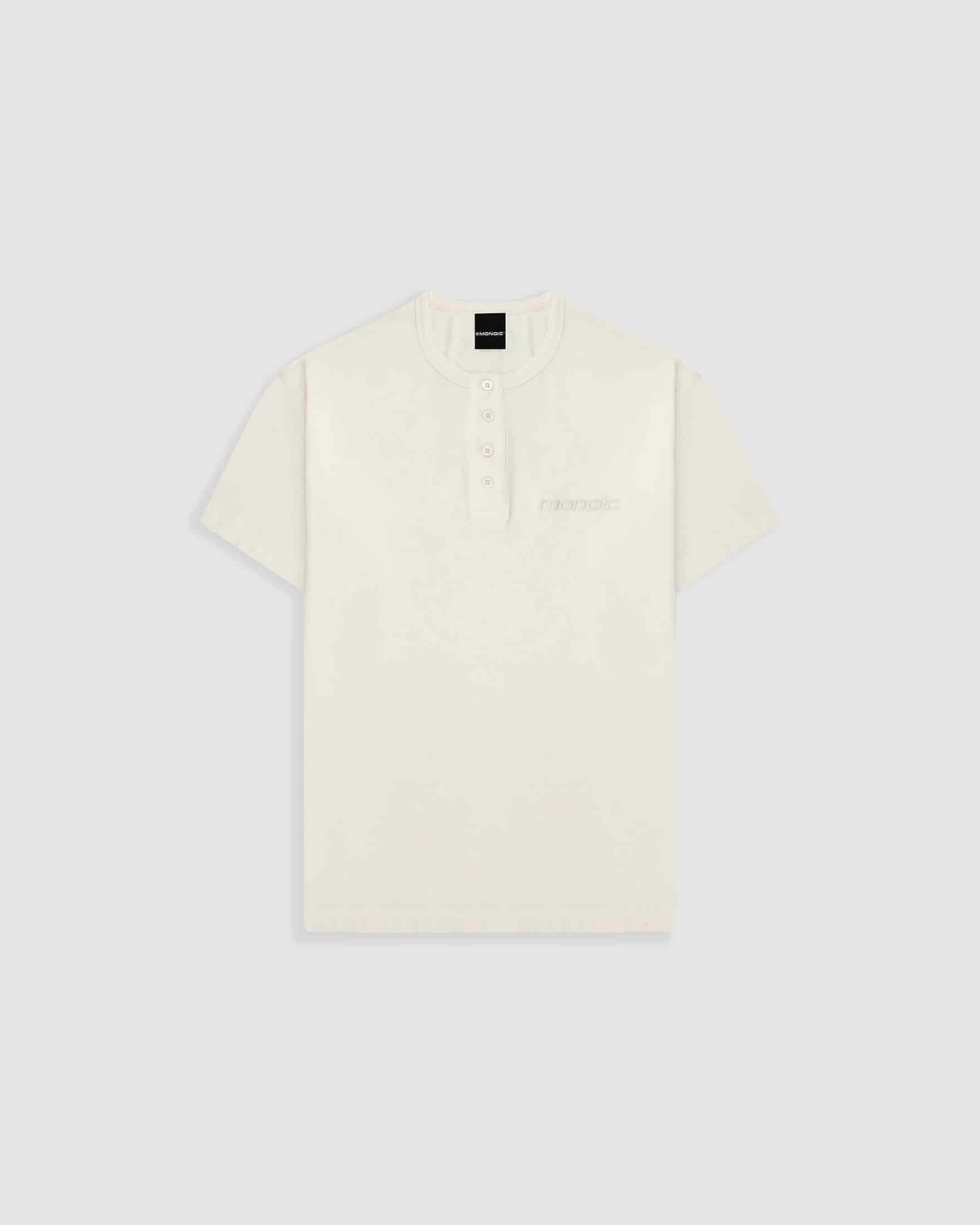 Camiseta Henley – Off White - miniatura 1