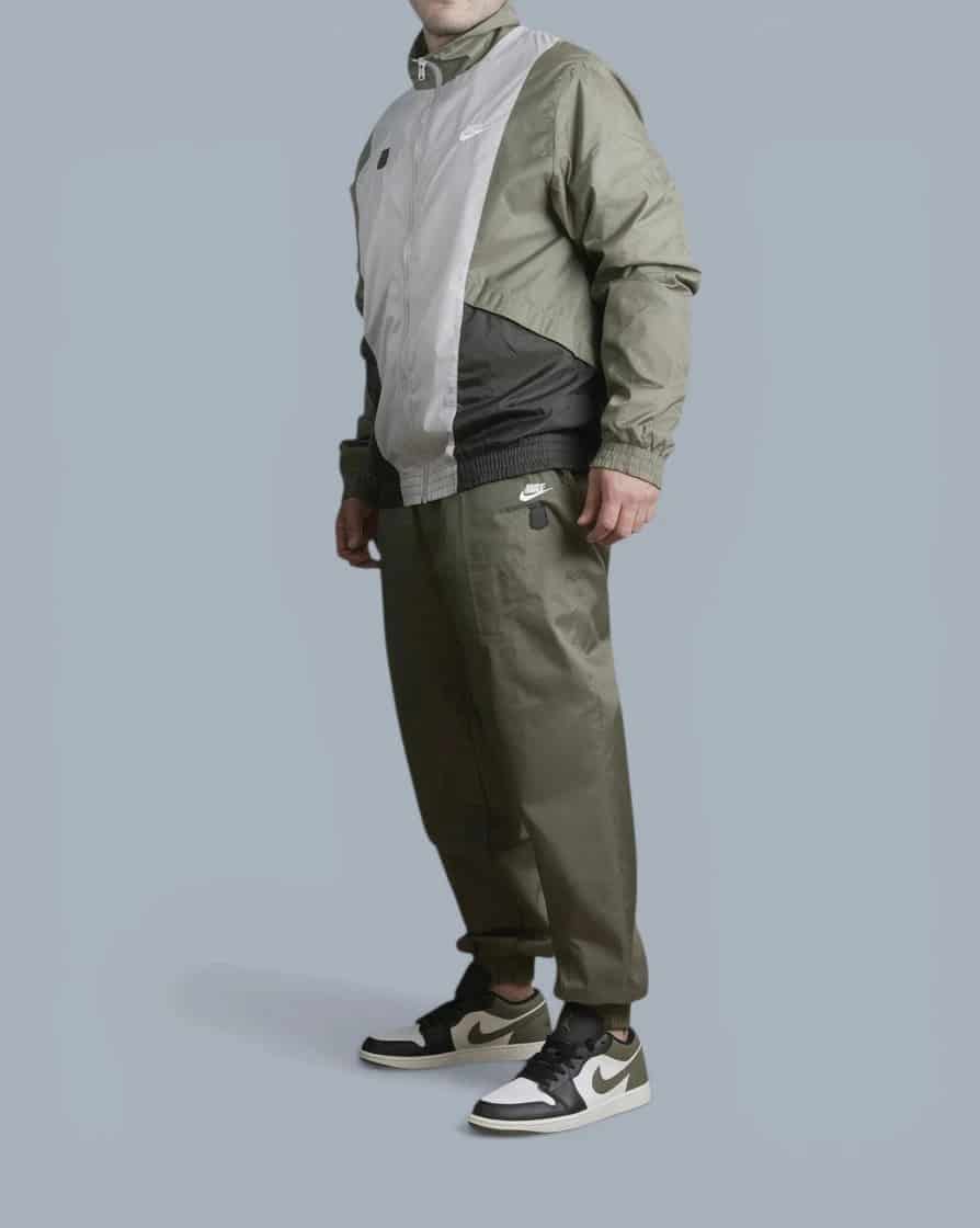 CONJUNTO CHAQUETA/SUDADERA VERDE NIKE - miniatura 1