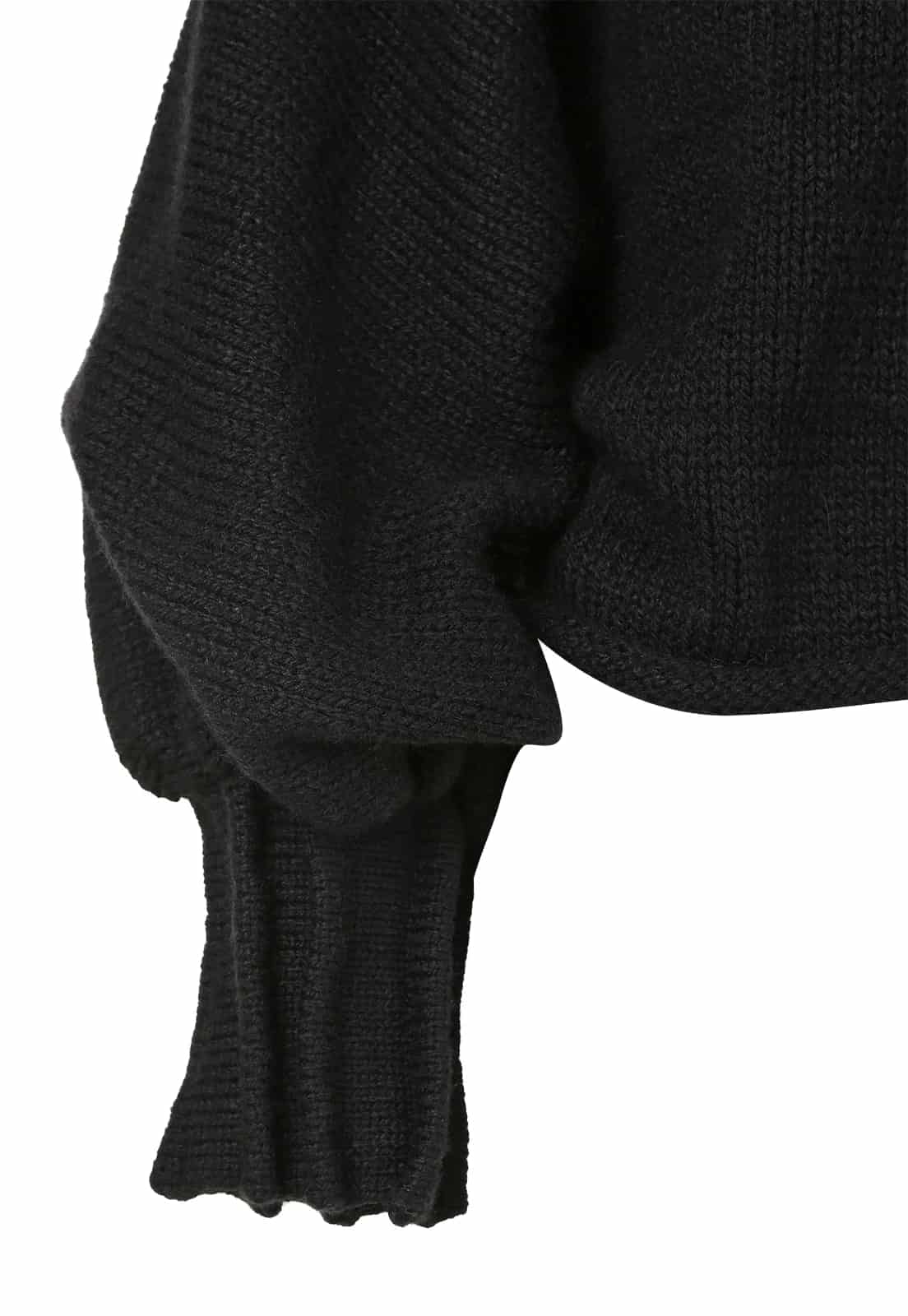 KNITTED SWEATER WITH LONG BRAIDS - miniatura 6