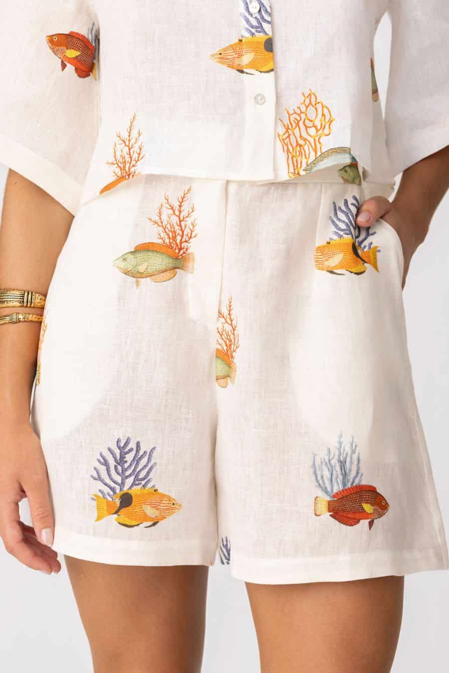 Women's linen short nemo - miniatura 4