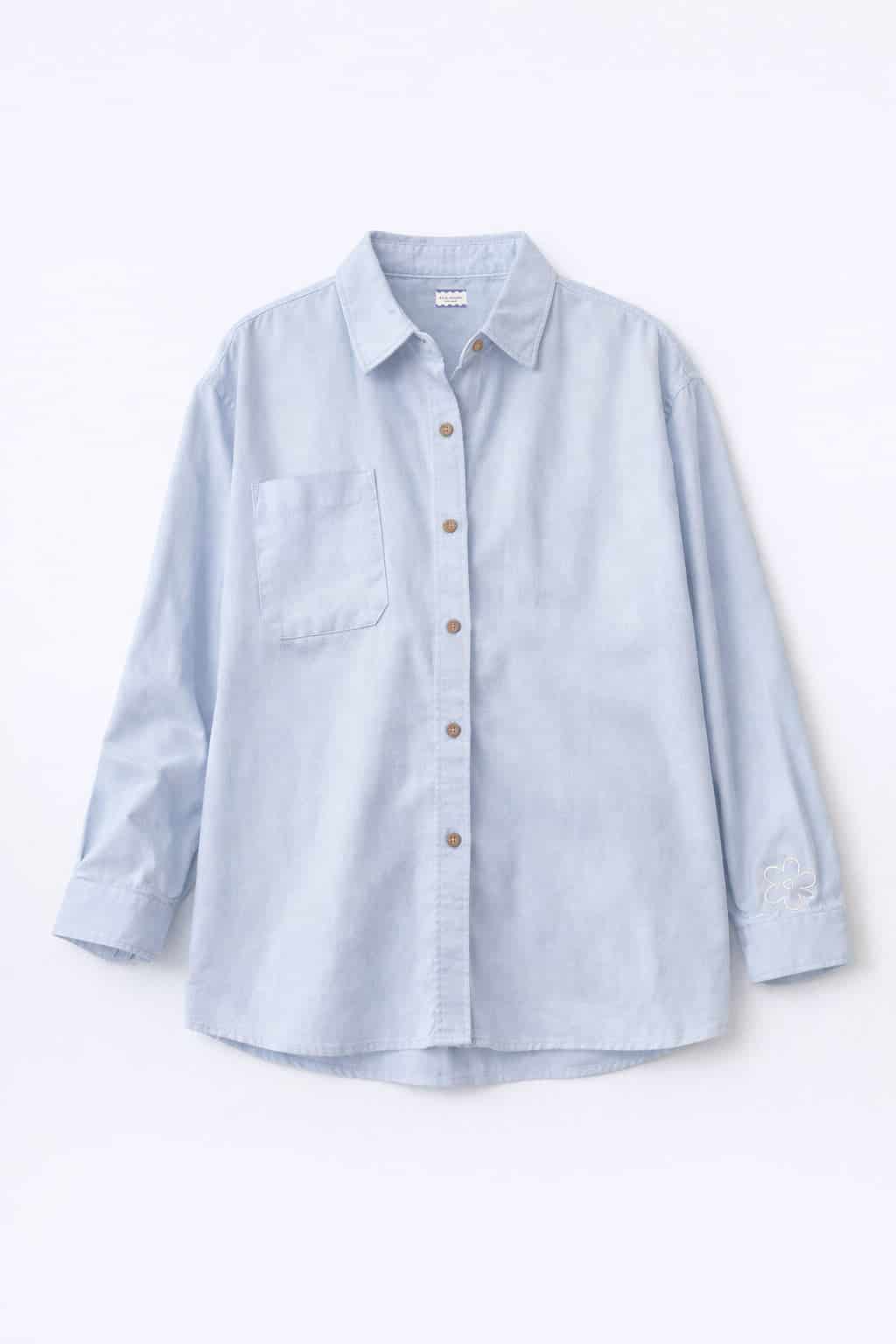 Camisa flor azul - miniatura 5