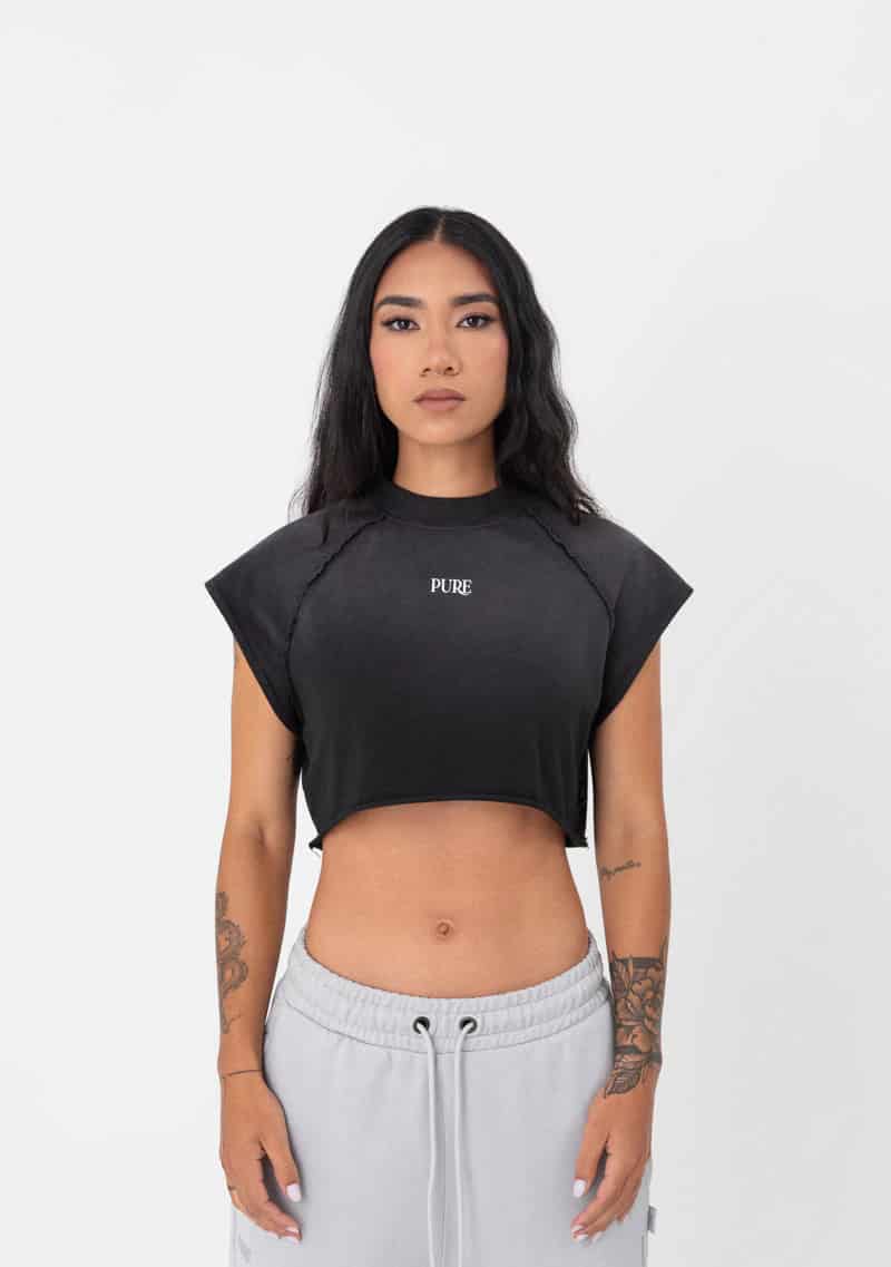 Atelier Black washed Crop top - miniatura 2